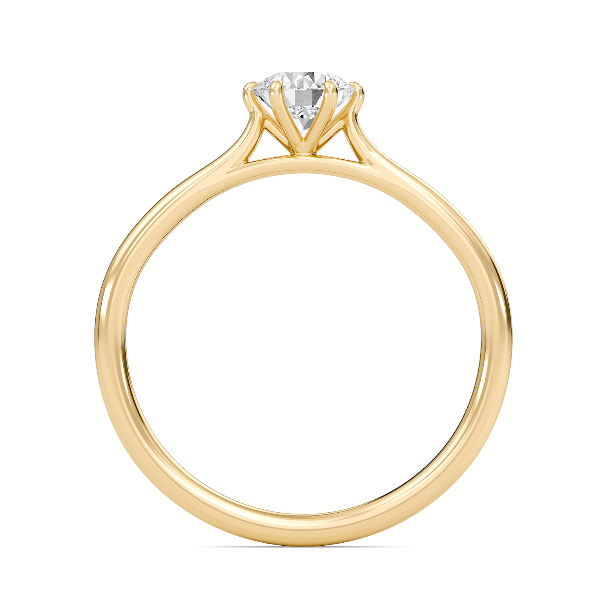 Classic Solitaire 6 Prong Ring