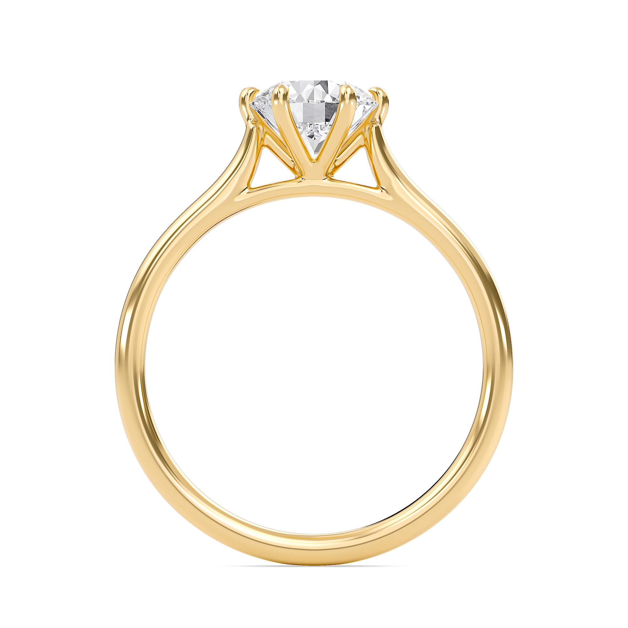 Classic Solitaire 6 Prong Ring