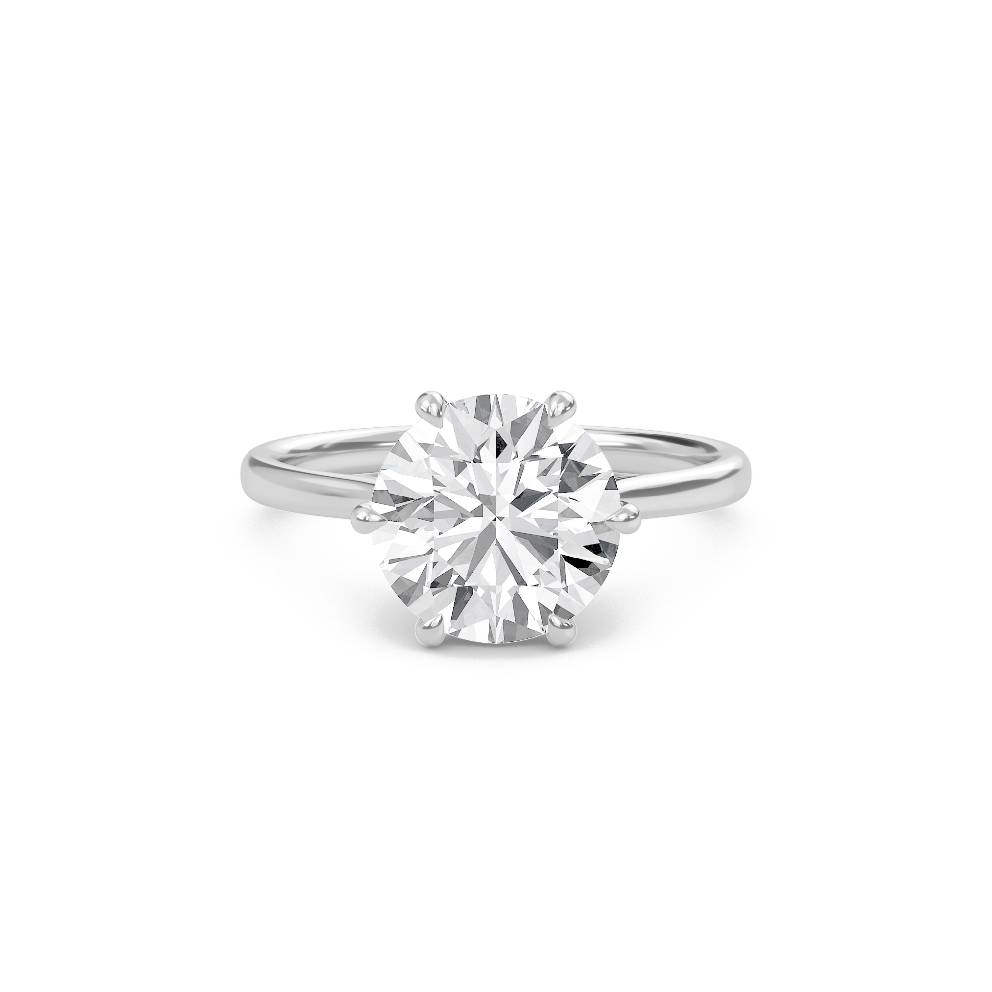 Classic Solitaire 6 Prong Ring