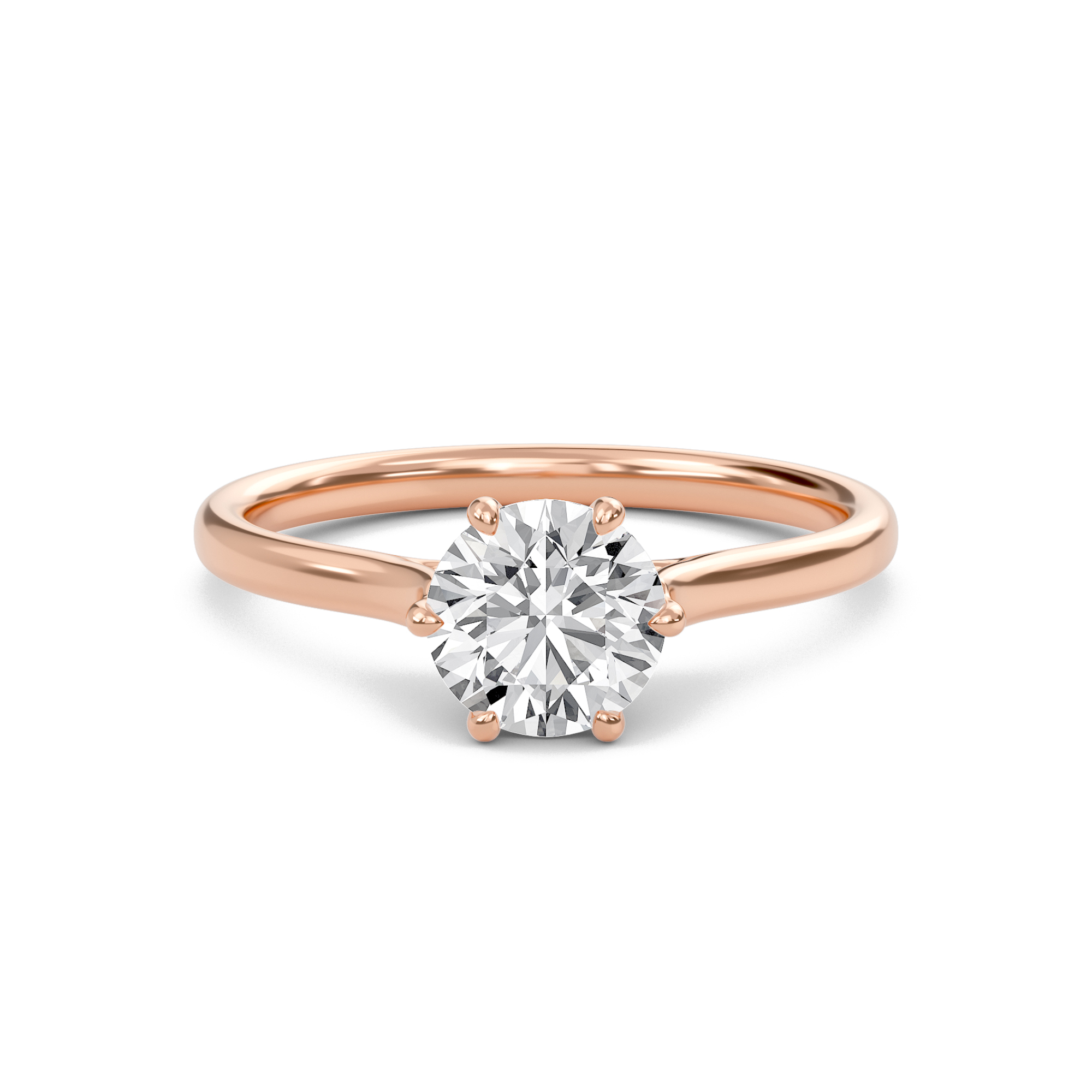 Classic Solitaire 6 Prong Ring