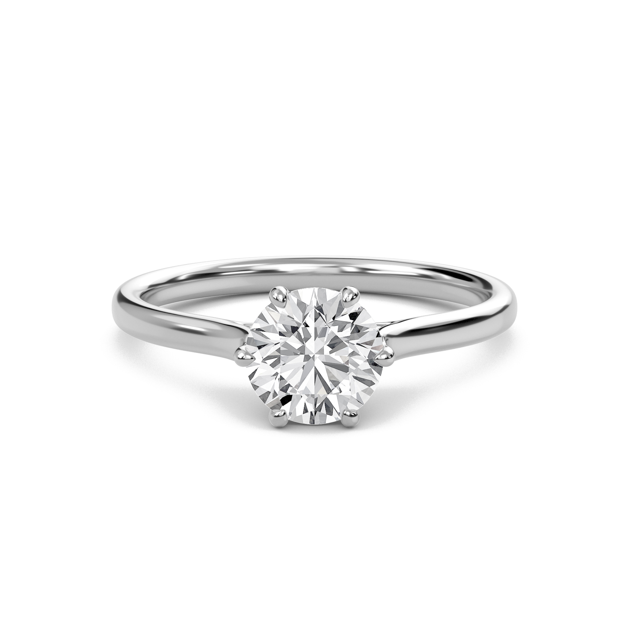 Classic Solitaire 6 Prong Ring