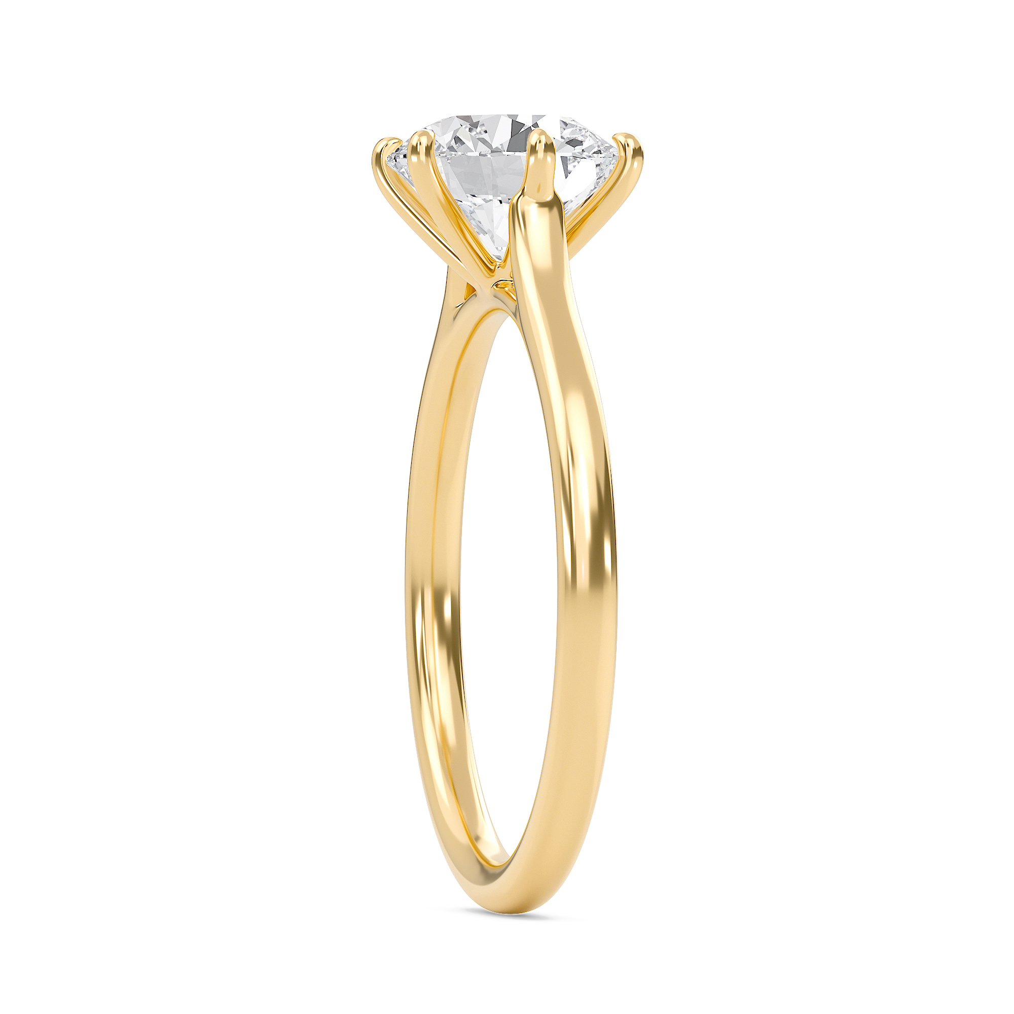 Classic Solitaire 6 Prong Ring
