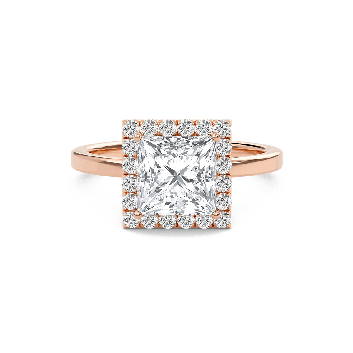Halo Embellished Prongs Ring