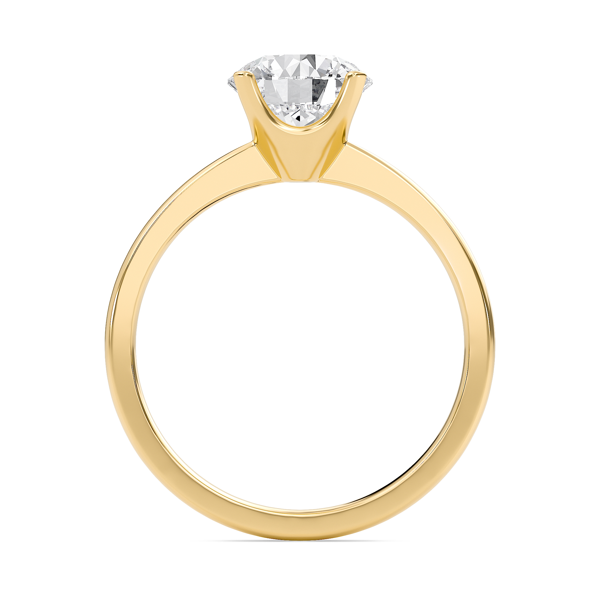  Tapered Shank Four Prong  Ring