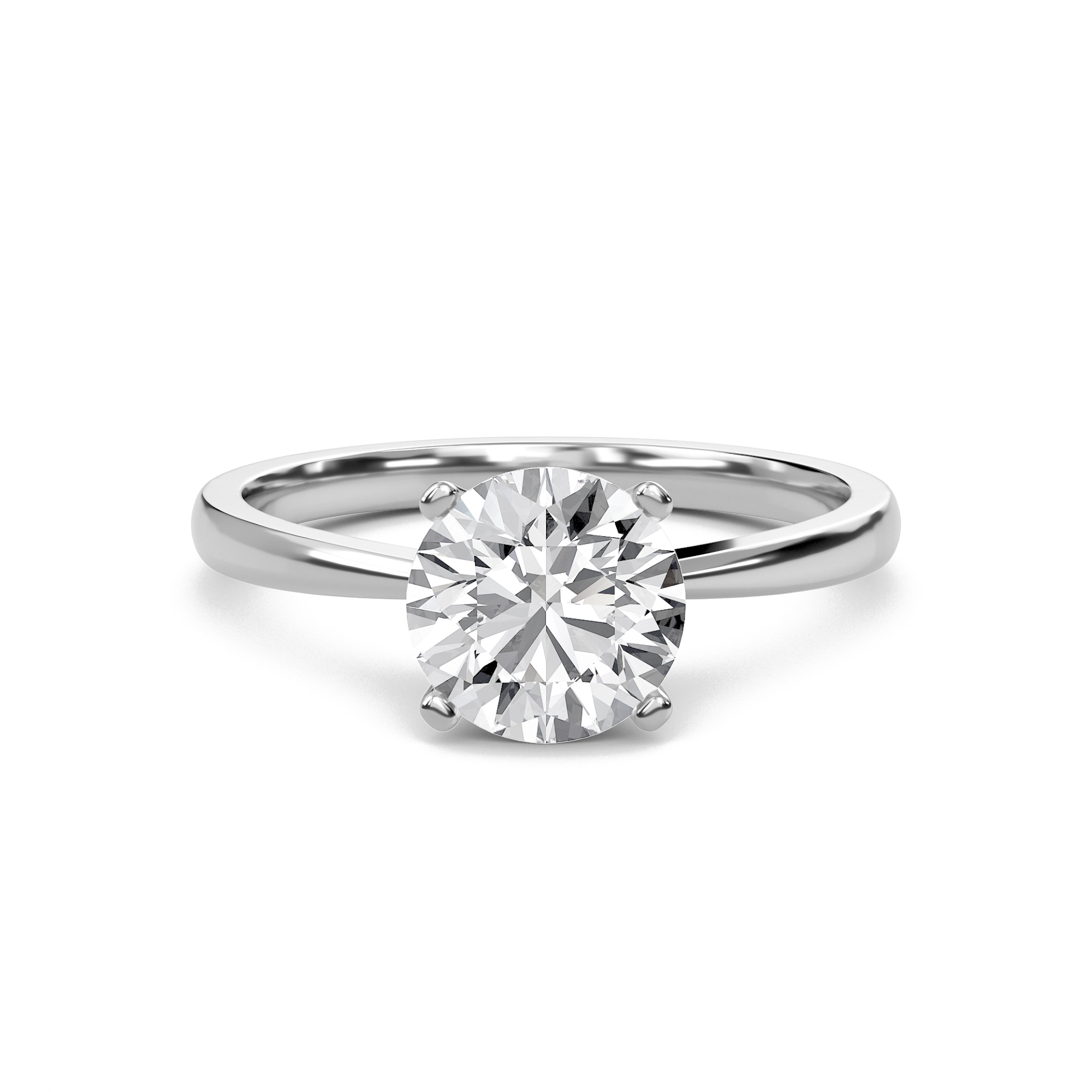  Tapered Shank Four Prong  Ring