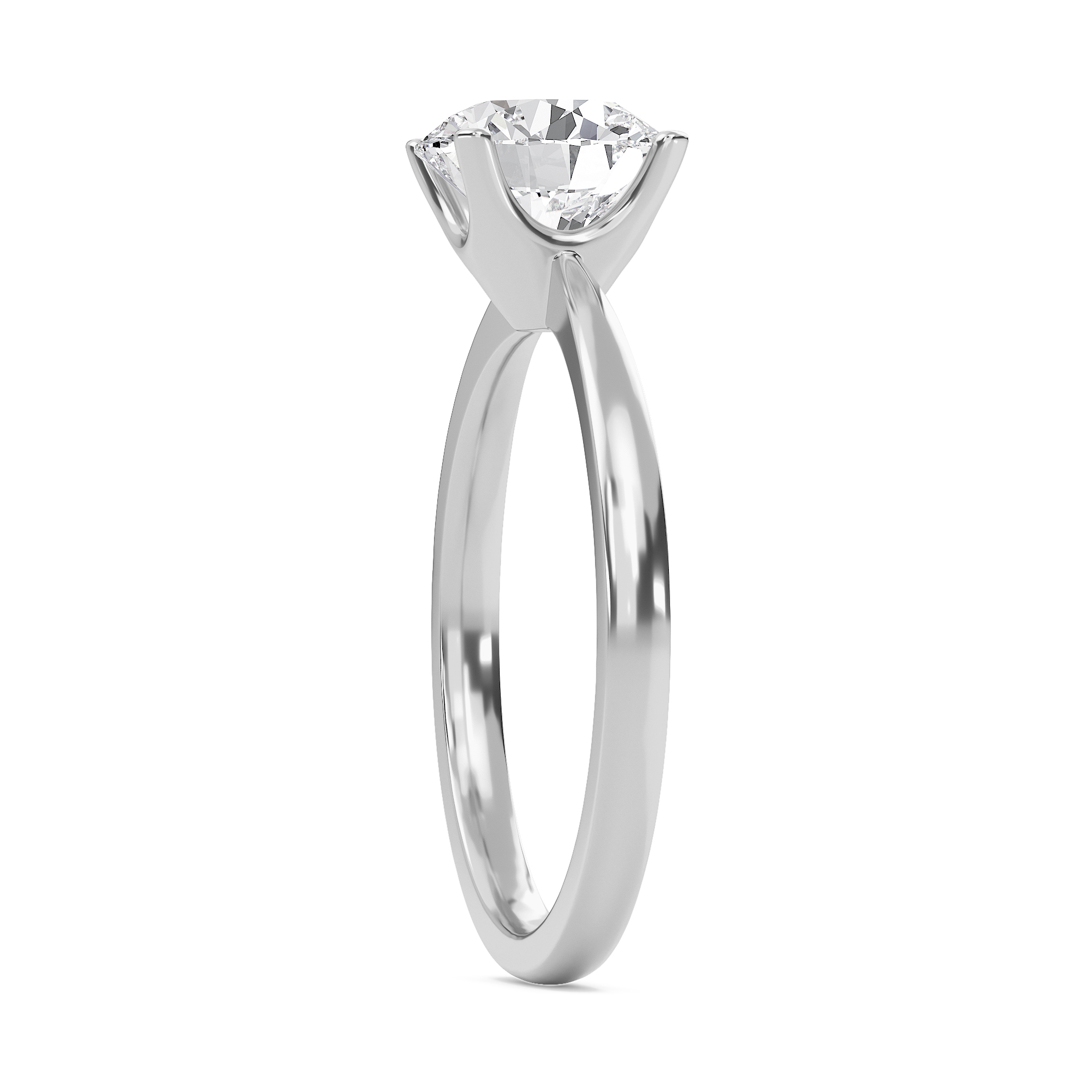  Tapered Shank Four Prong  Ring