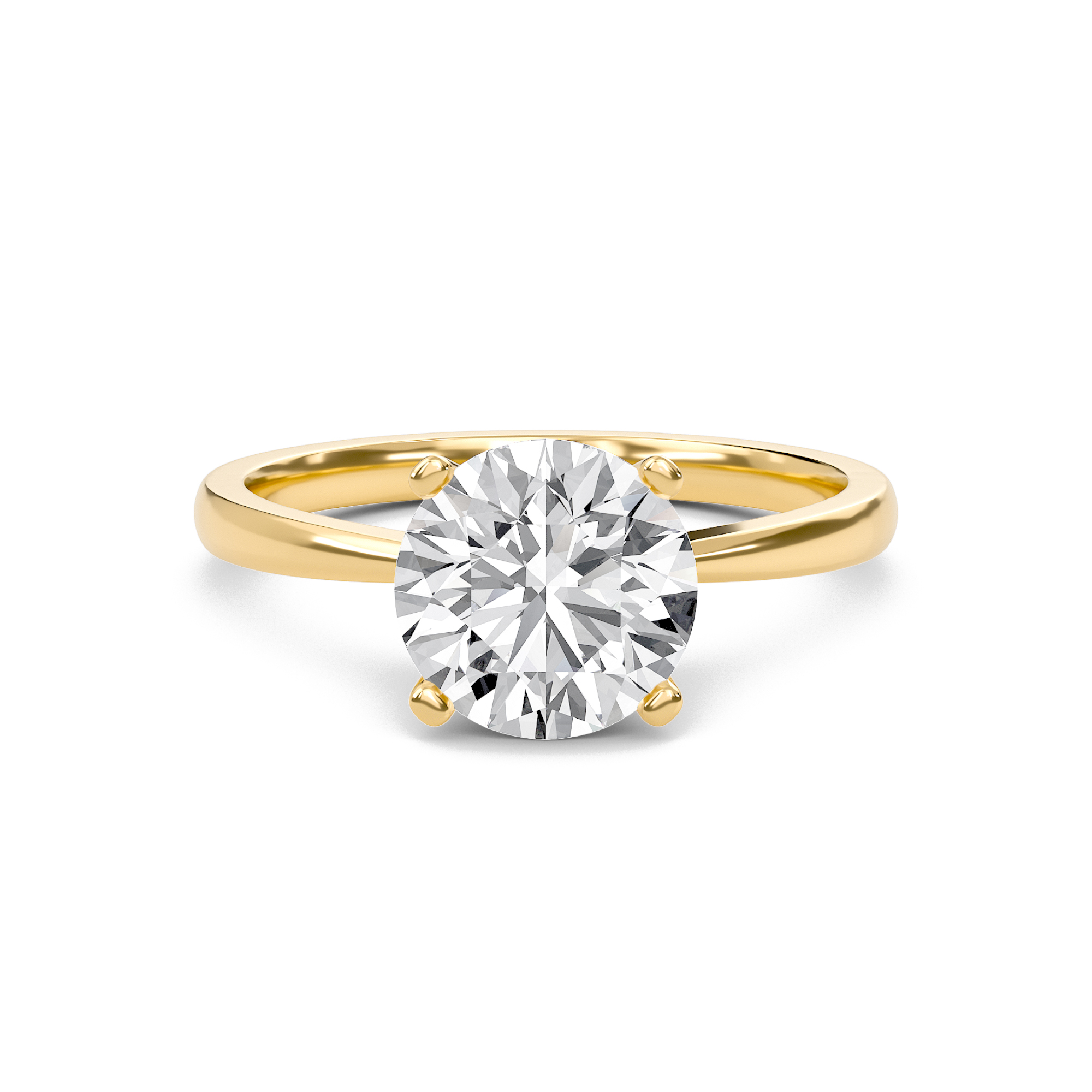  Tapered Shank Four Prong  Ring