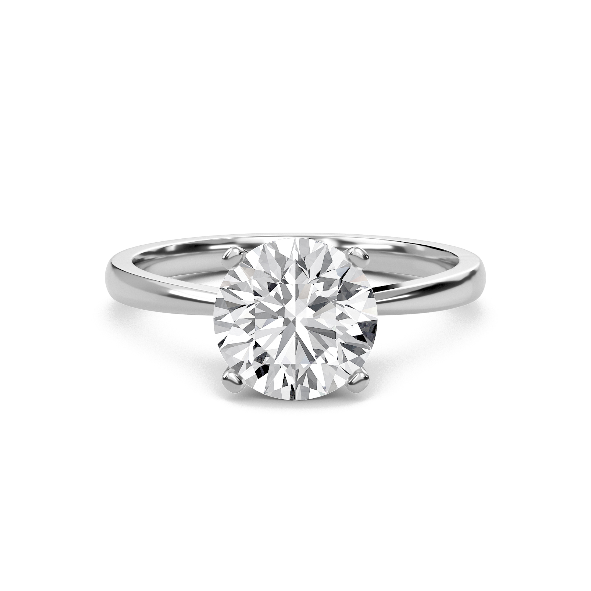  Tapered Shank Four Prong  Ring