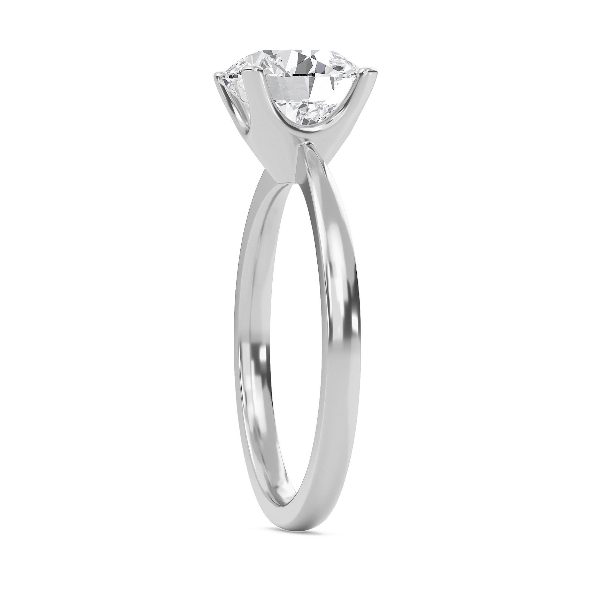 Tapered Shank Four Prong  Ring
