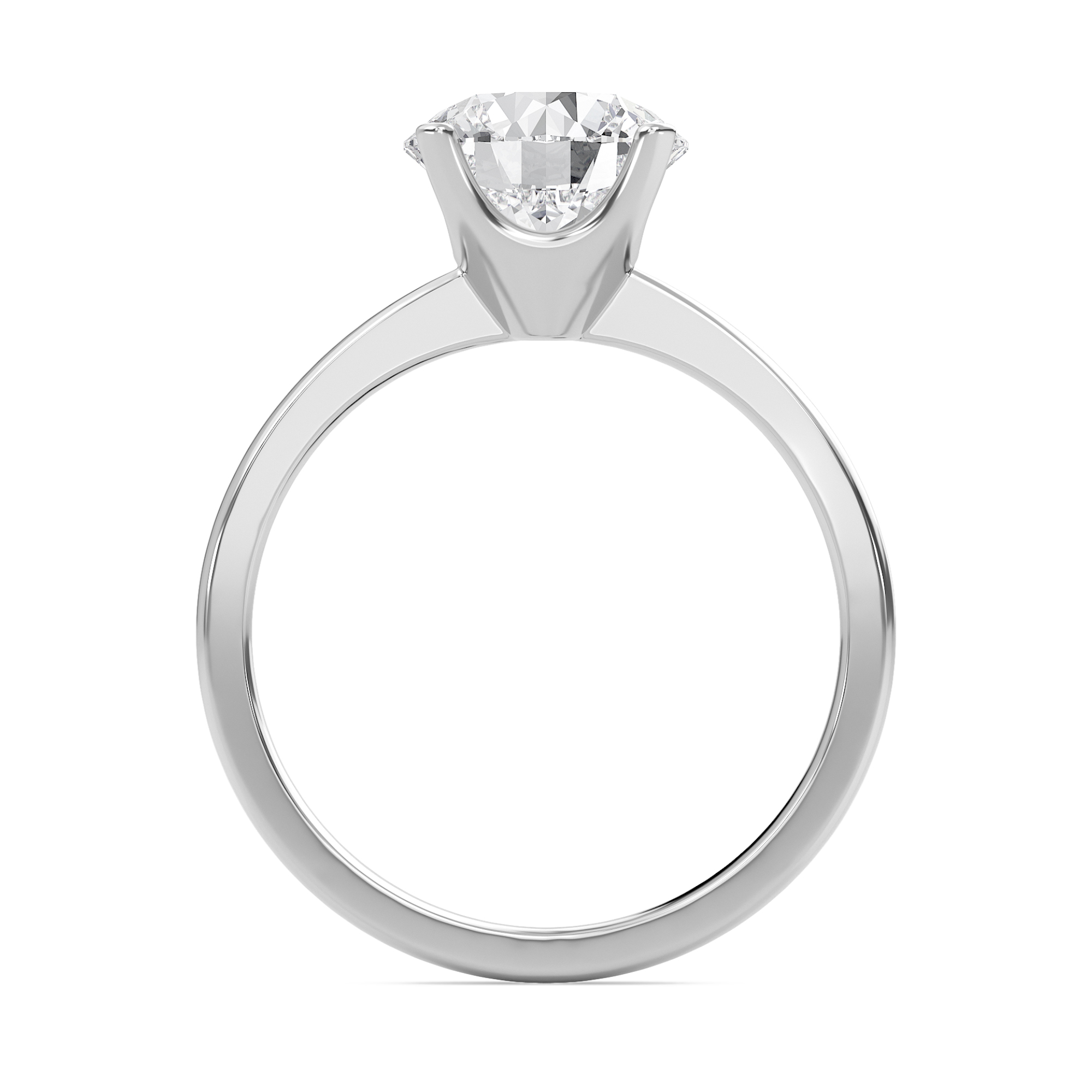  Tapered Shank Four Prong  Ring