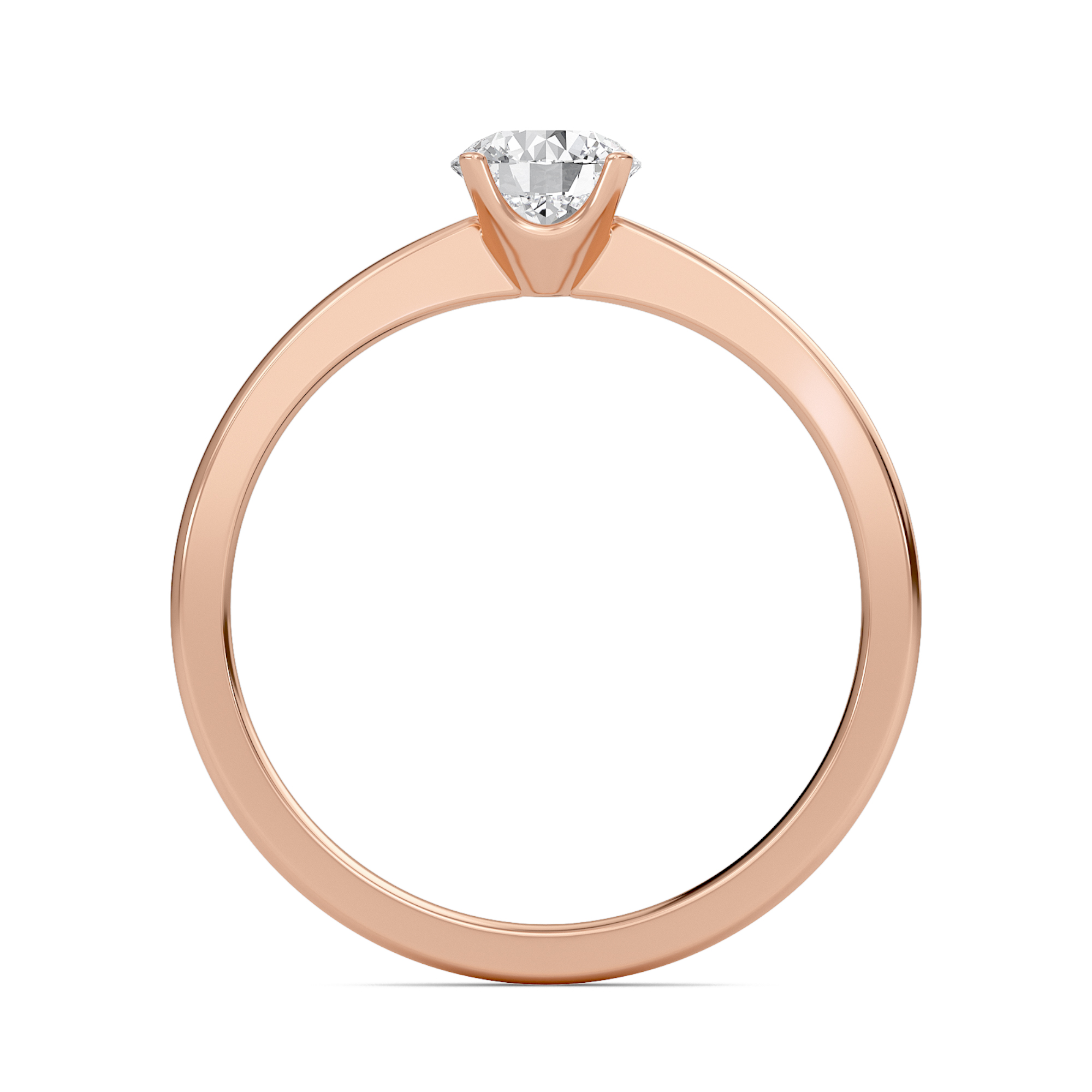 Classic Solitaire 4 Prong Ring