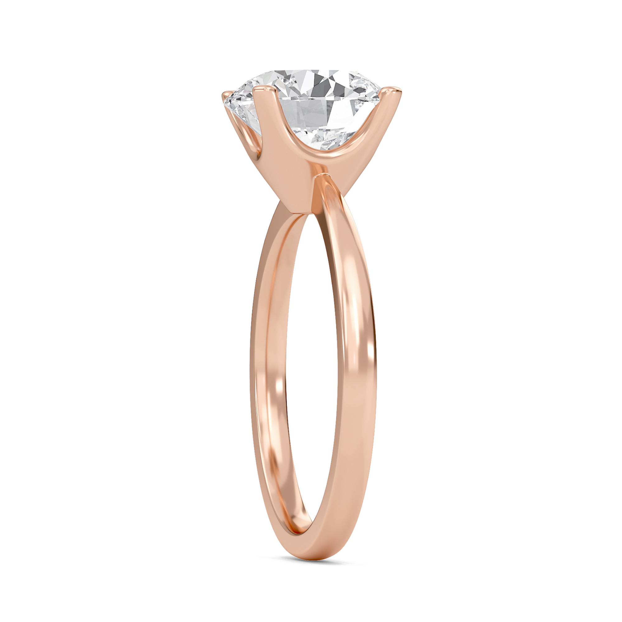 Classic Solitaire 4 Prong Ring