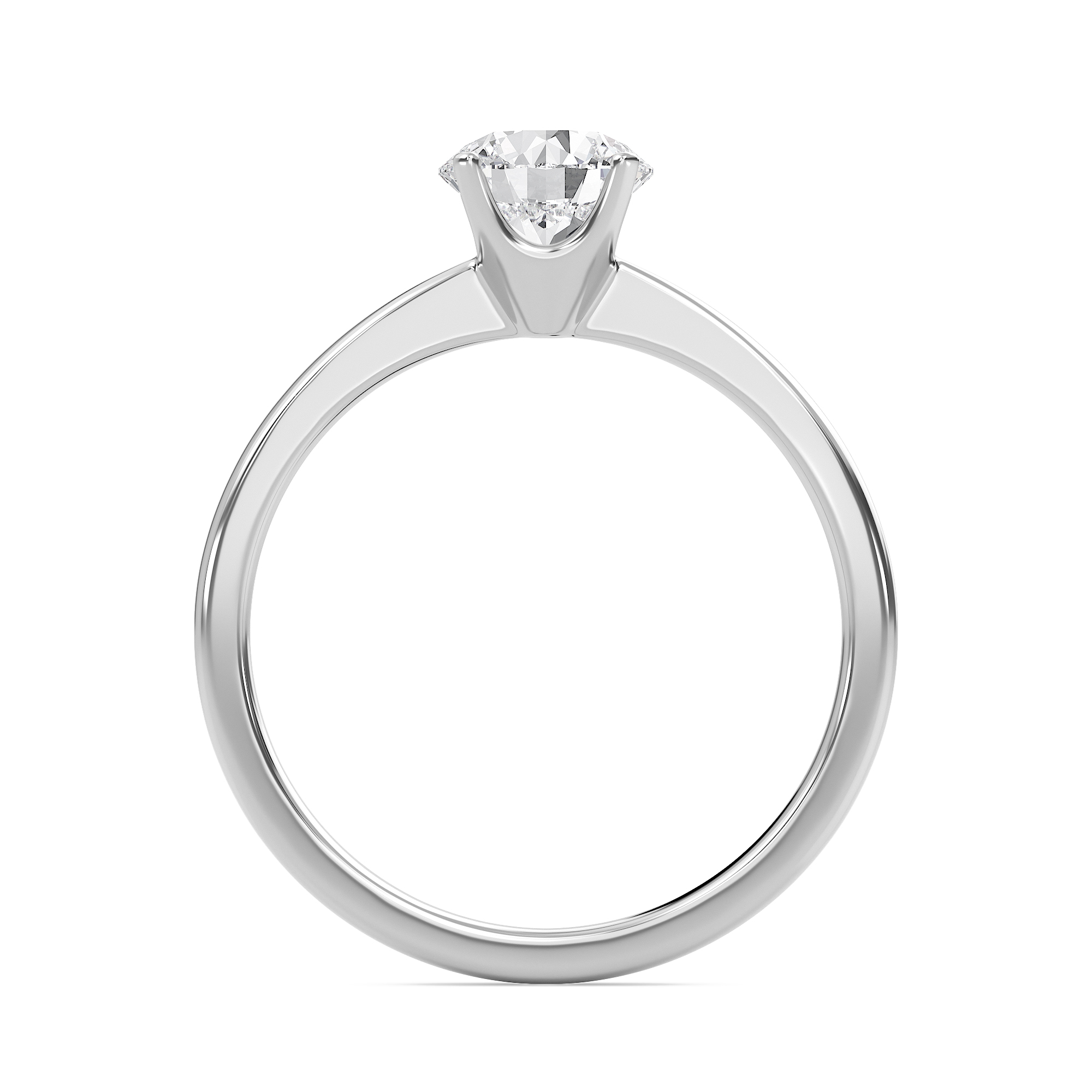  Tapered Shank Four Prong  Ring