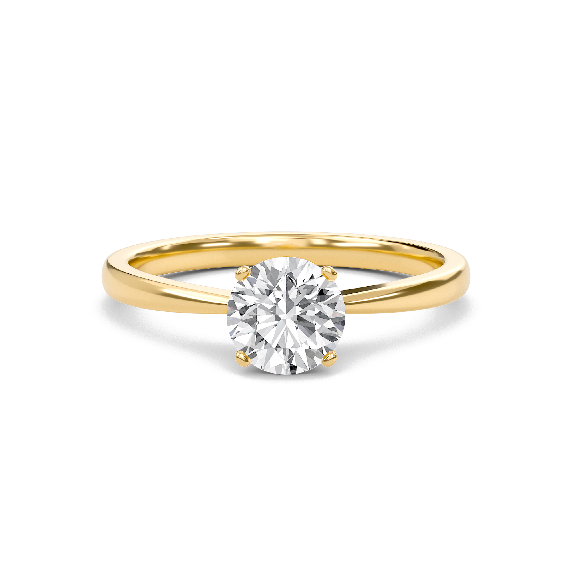  Tapered Shank Four Prong  Ring