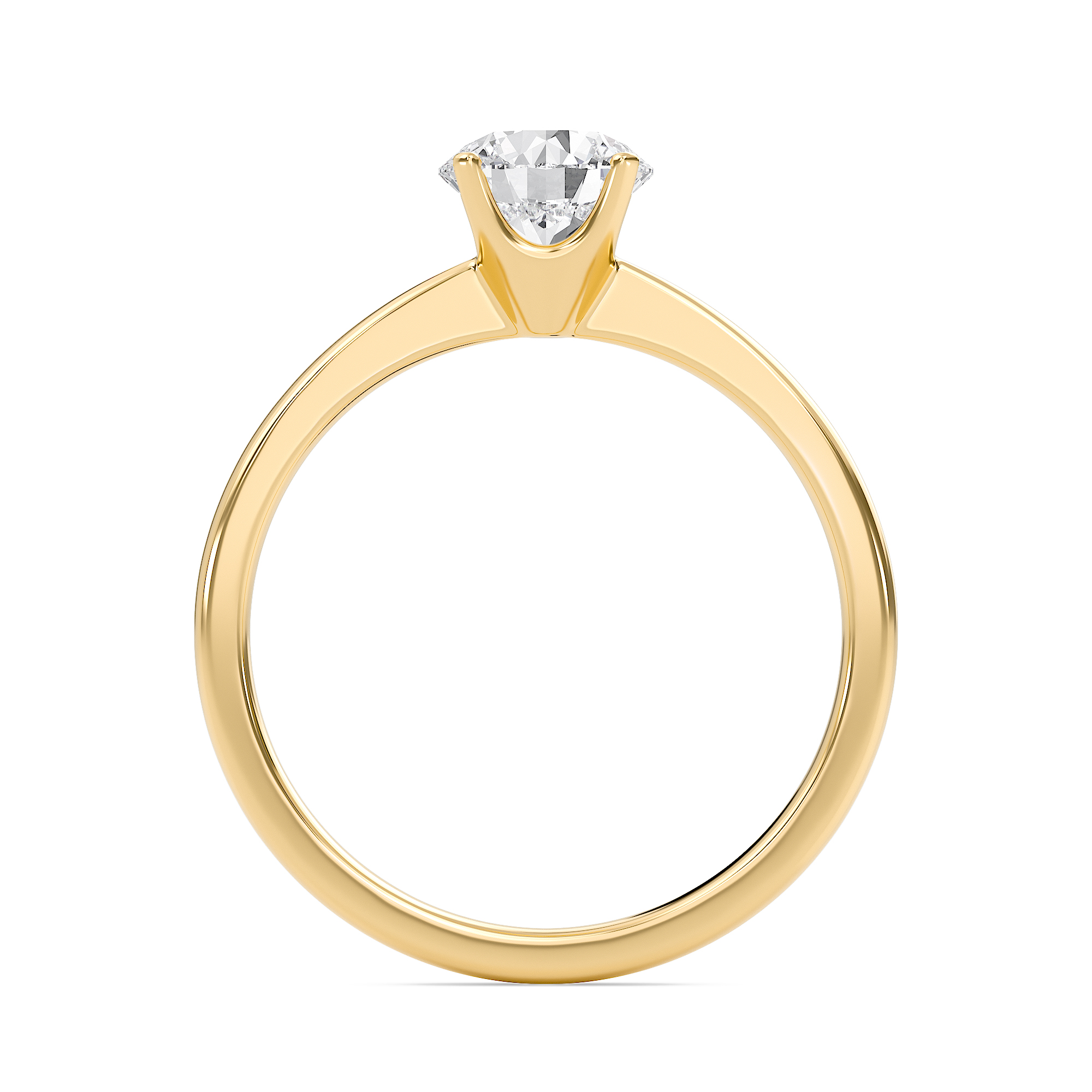  Tapered Shank Four Prong  Ring