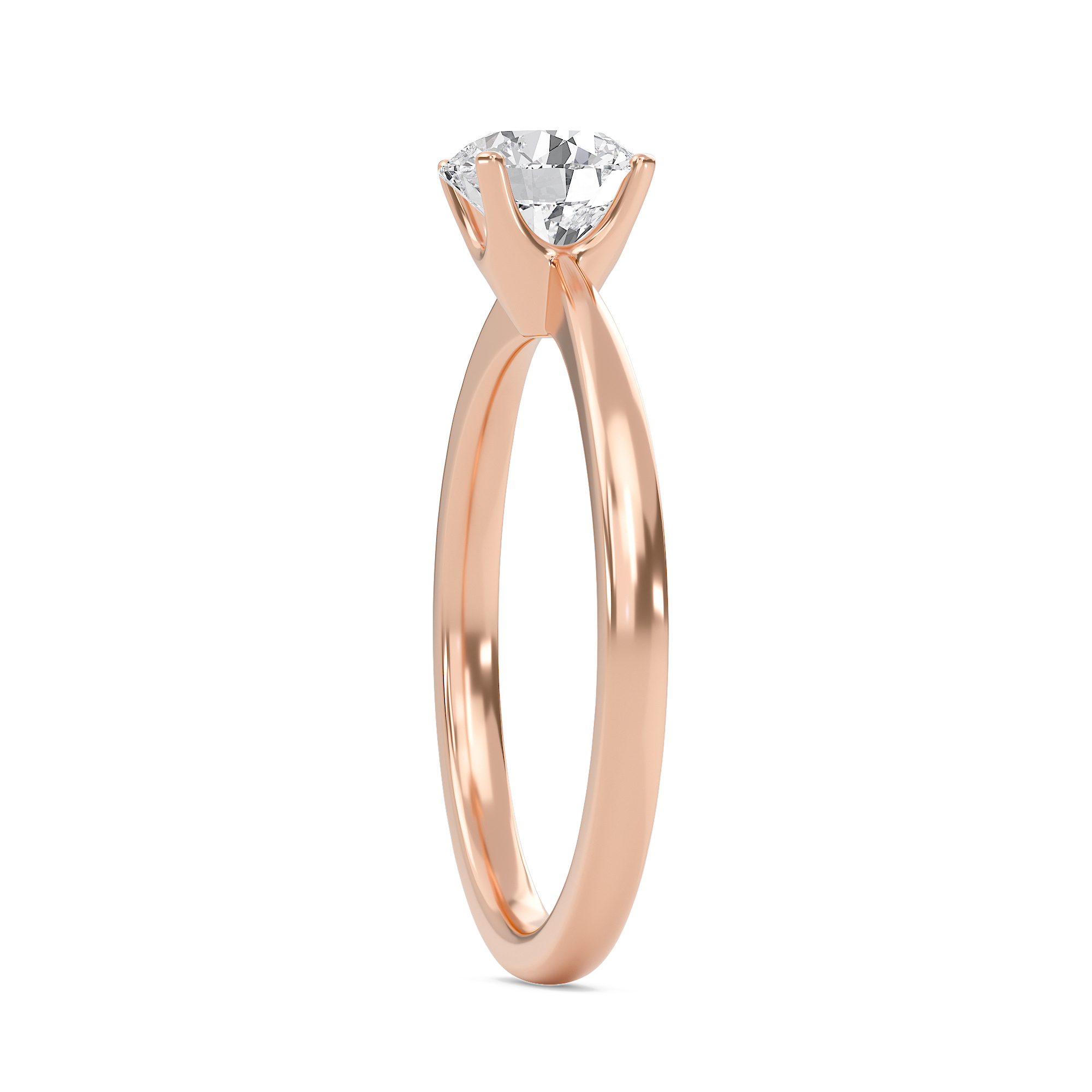  Tapered Shank Four Prong  Ring