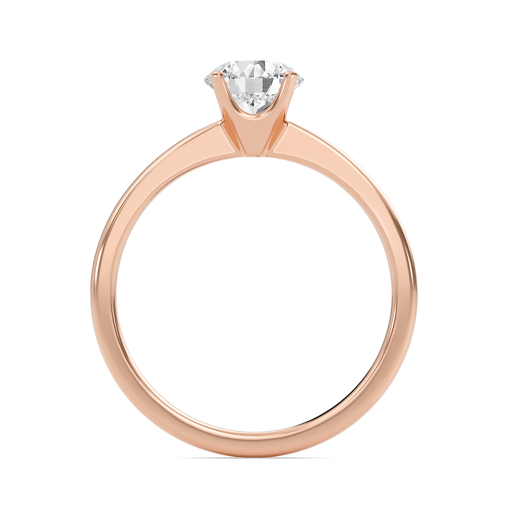  Tapered Shank Four Prong  Ring