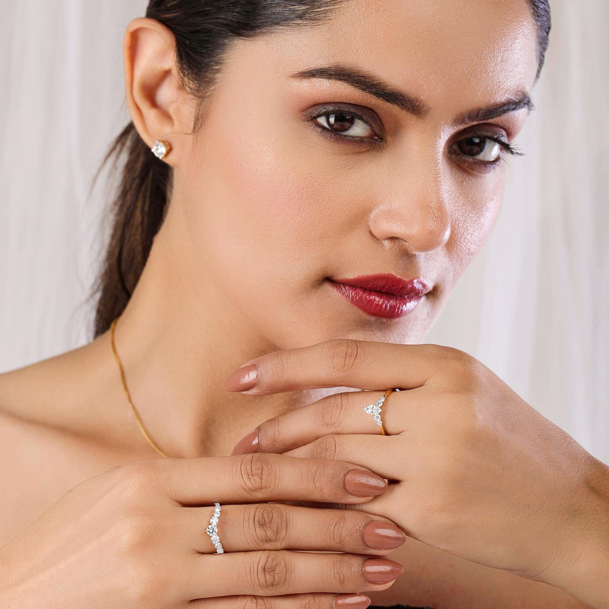 Marquise Crescent Band