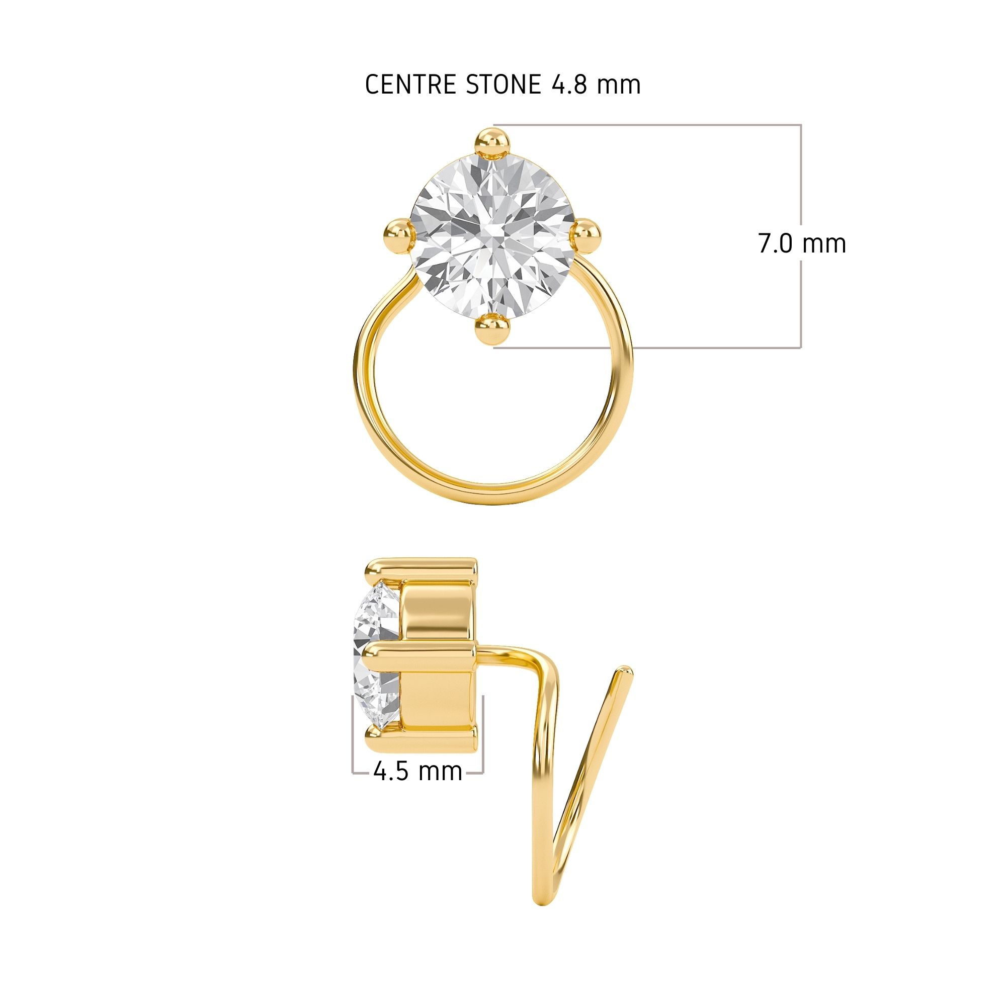 0.4 ct. Nose Pin