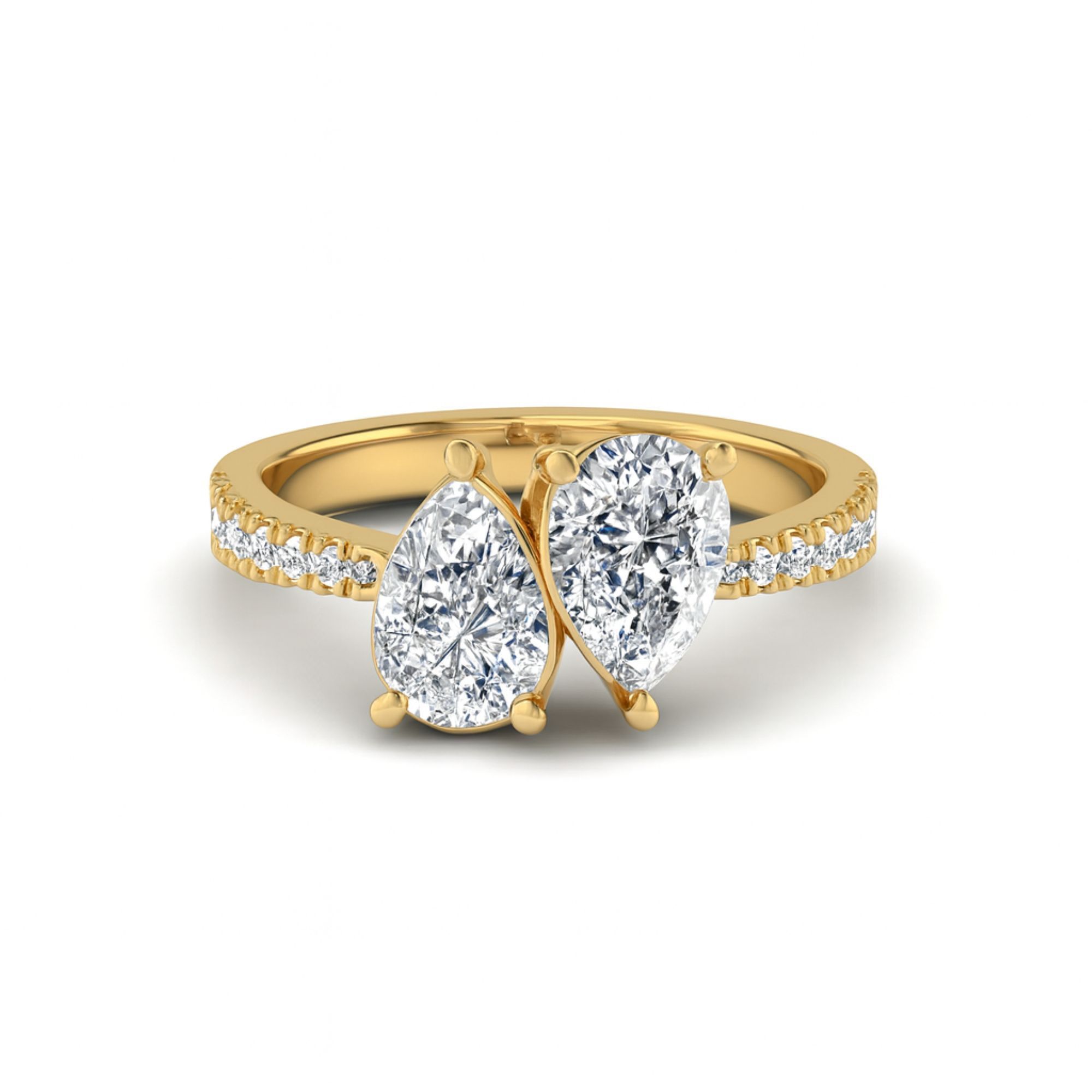 Toi-Et-Moi Duet Pear Ring