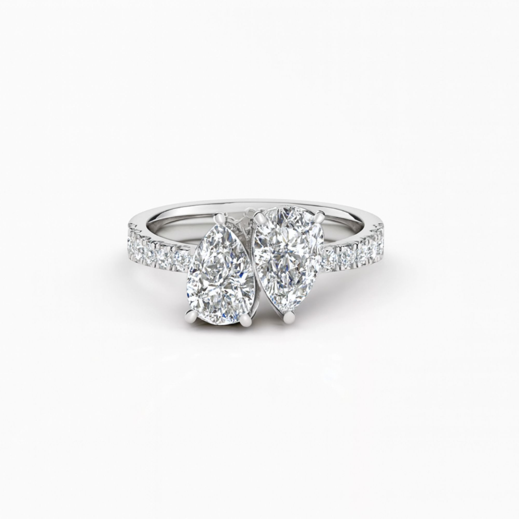 Toi-Et-Moi Duet Pear Ring