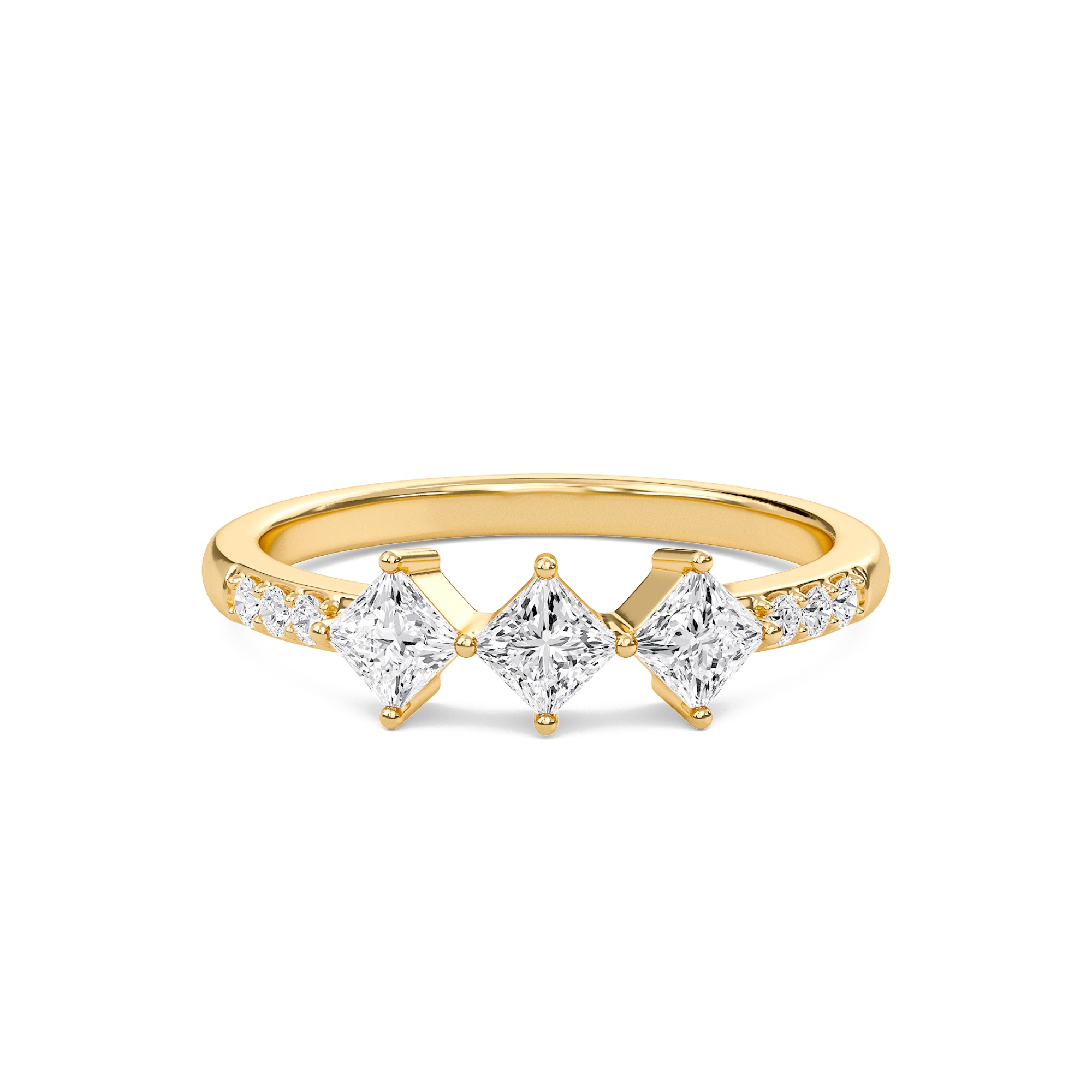 Diamond Essence Three Stone Ring