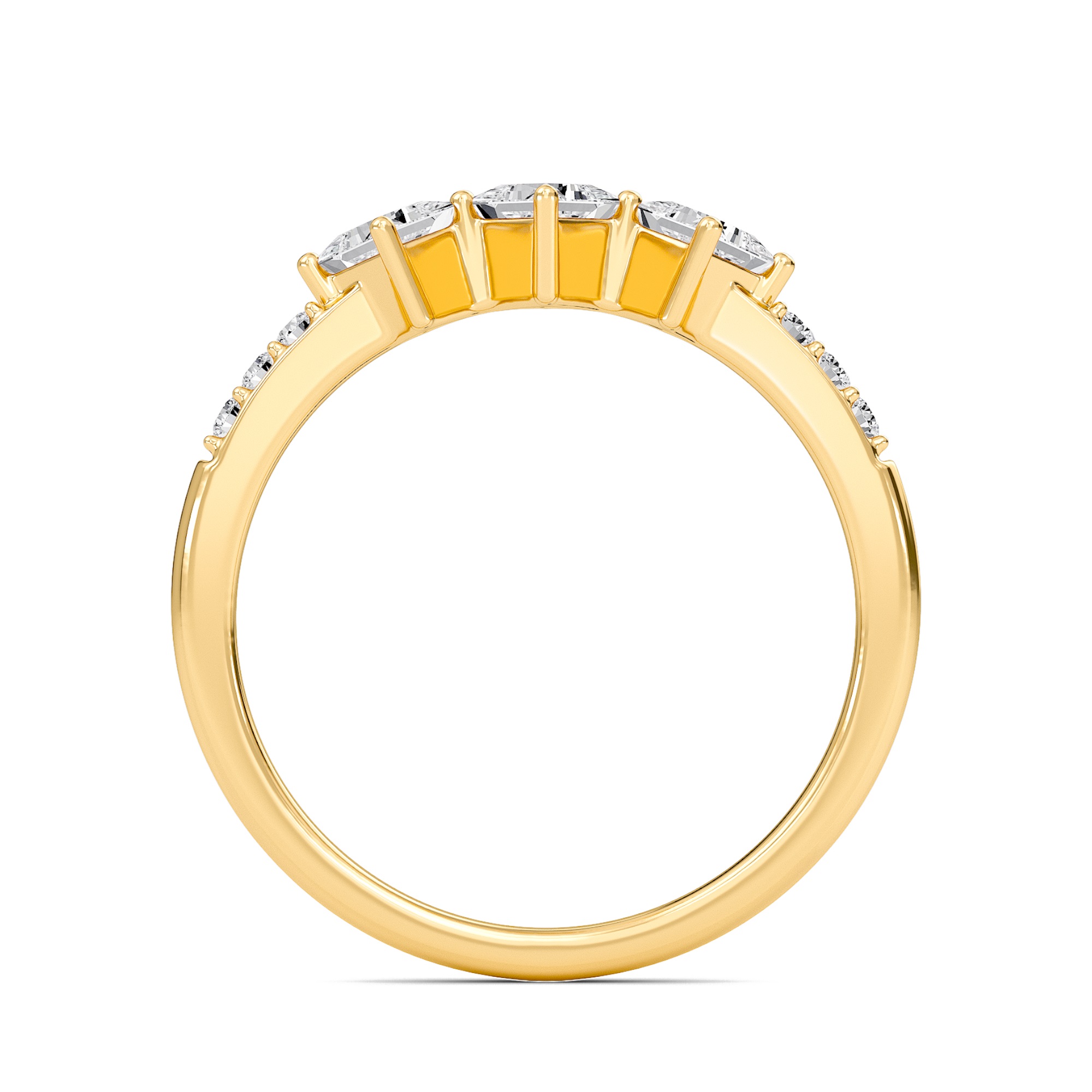 Diamond Essence Three Stone Ring