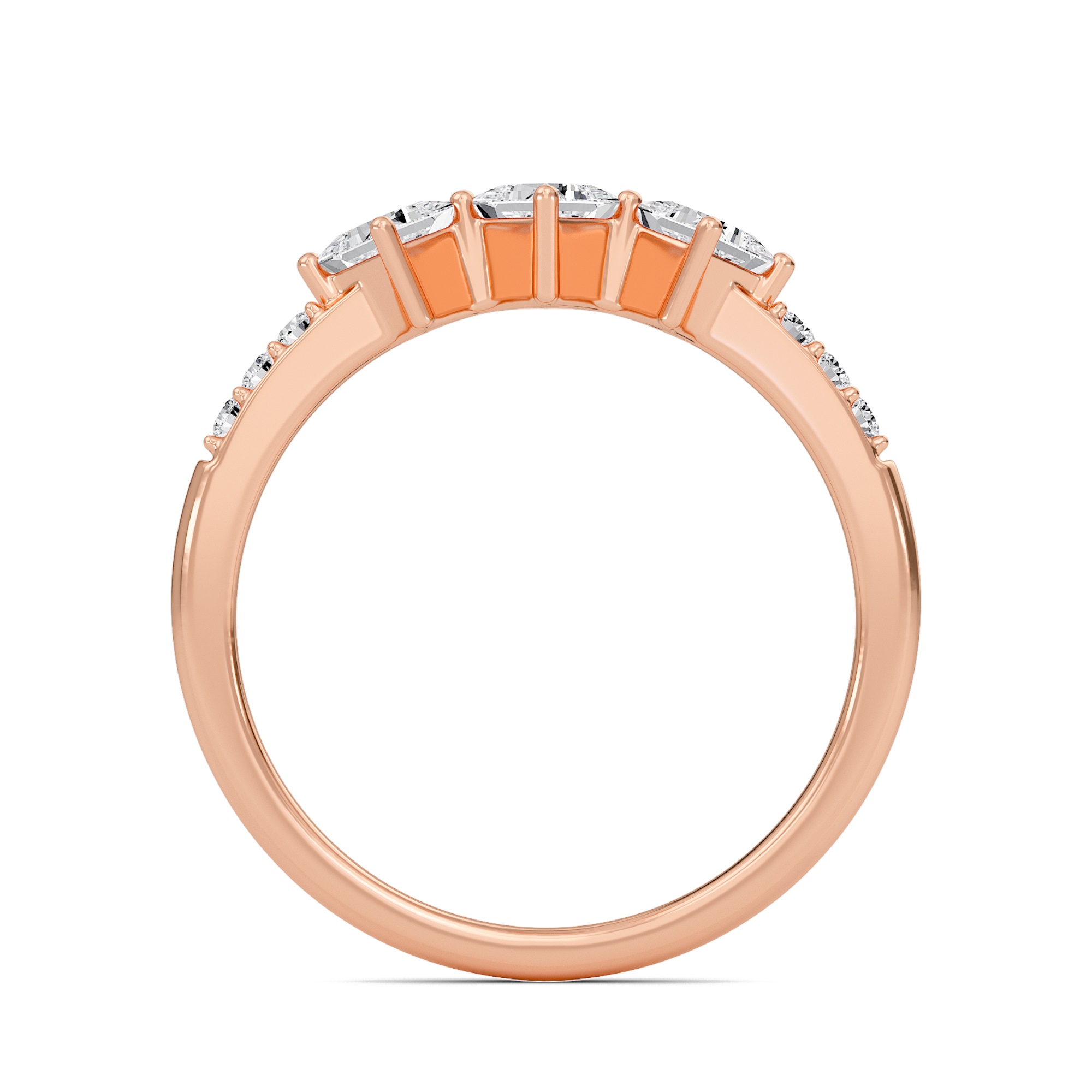 Diamond Essence Three Stone Ring
