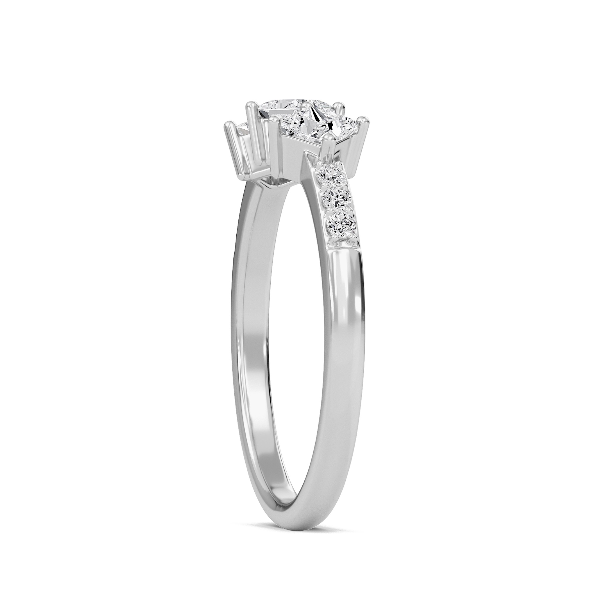 Diamond Essence Three Stone Ring
