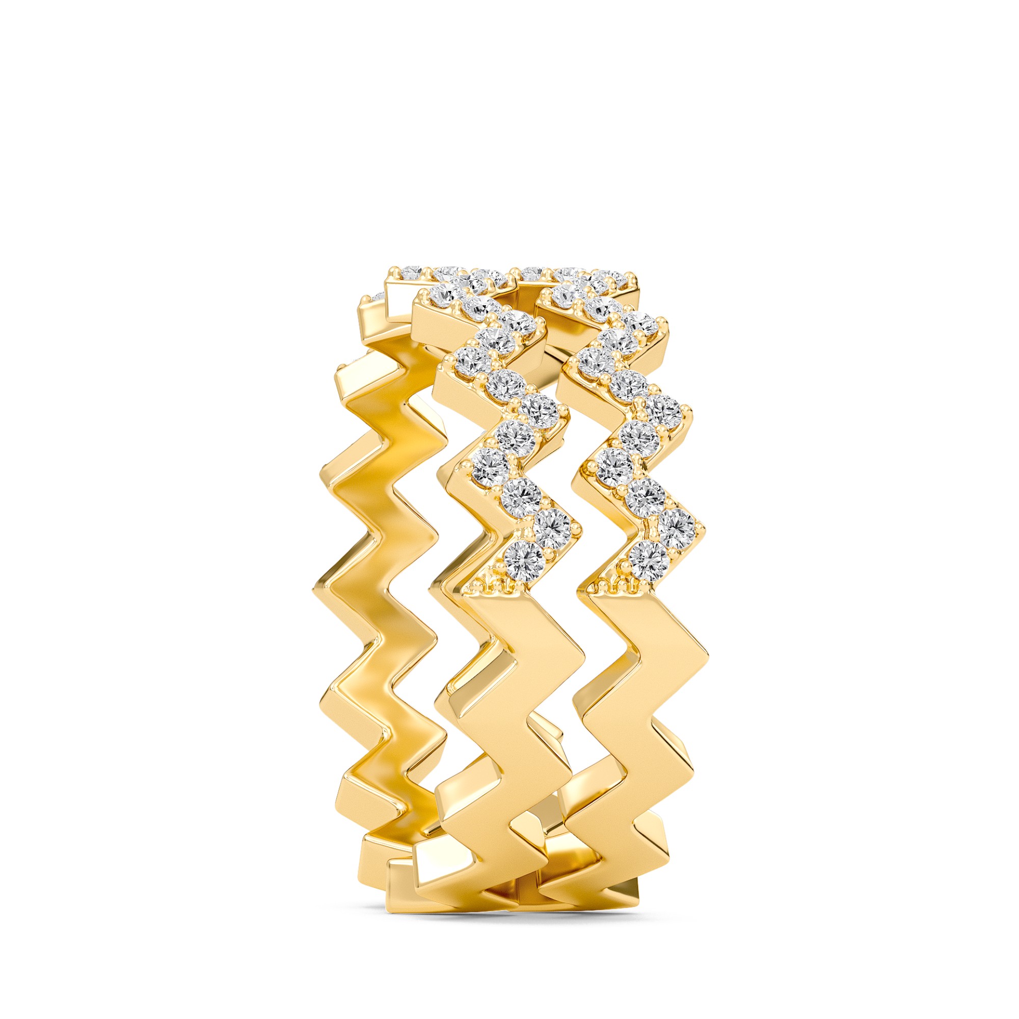 Duet row Zig Zag Band