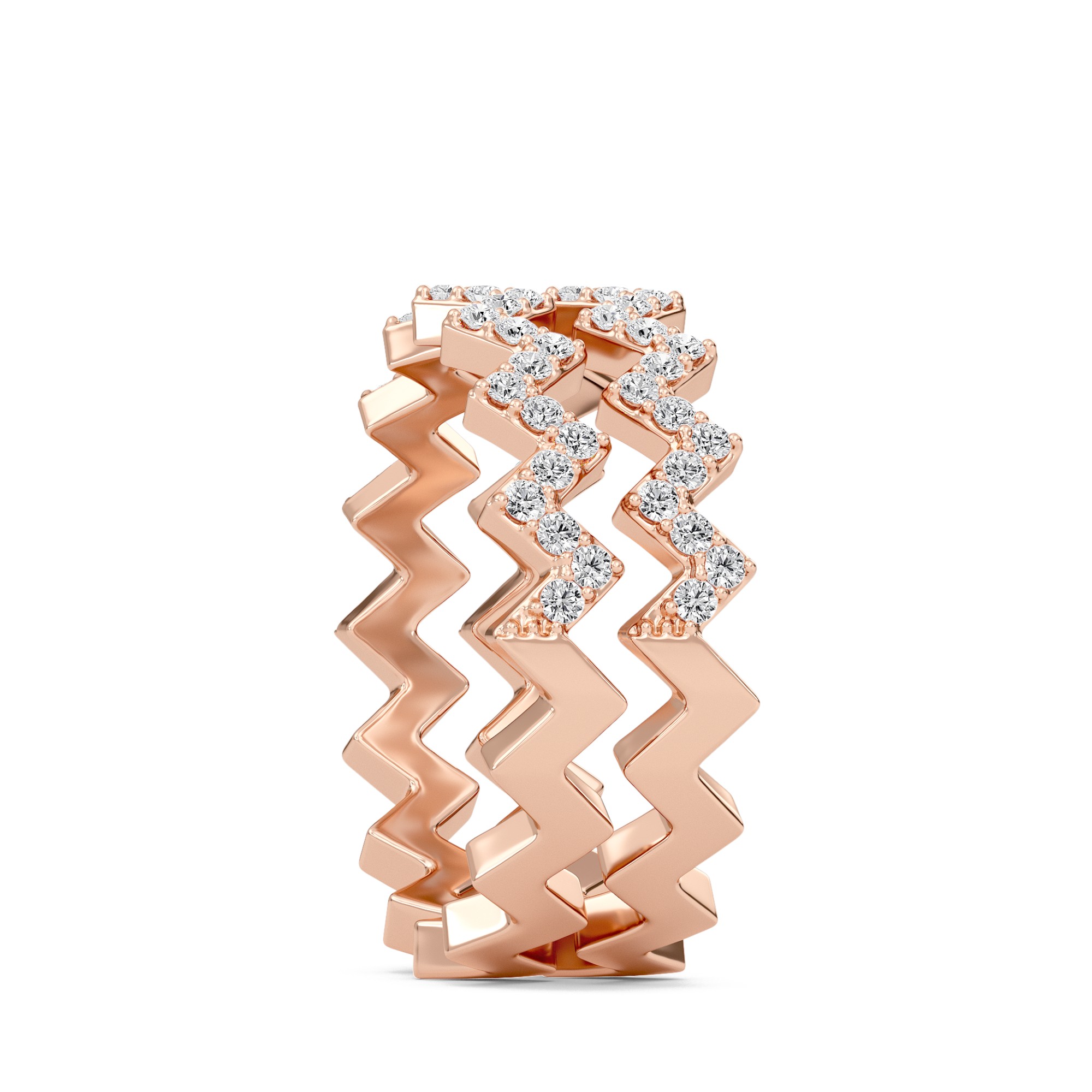 Duet row Zig Zag Band