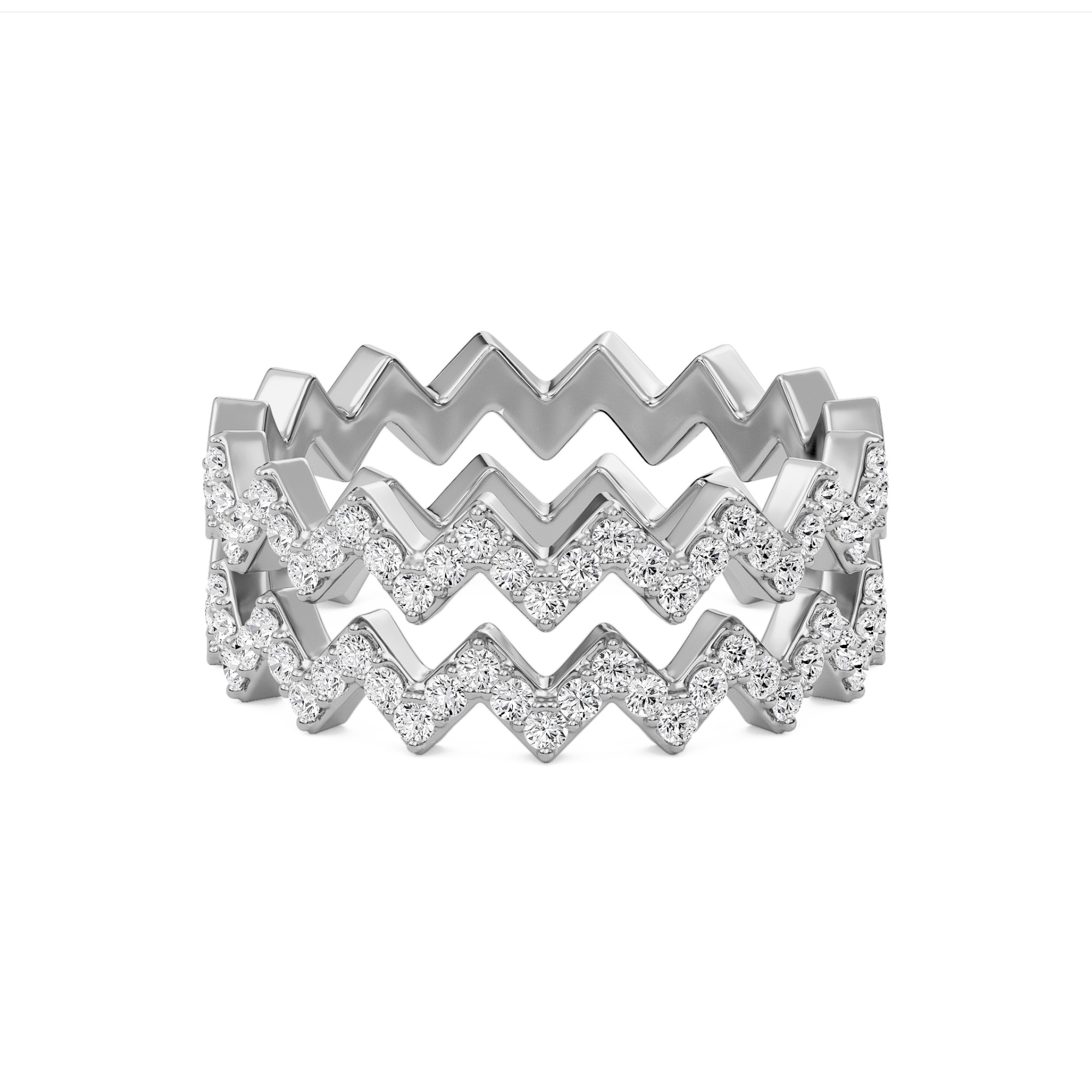 Duet row Zig Zag Band