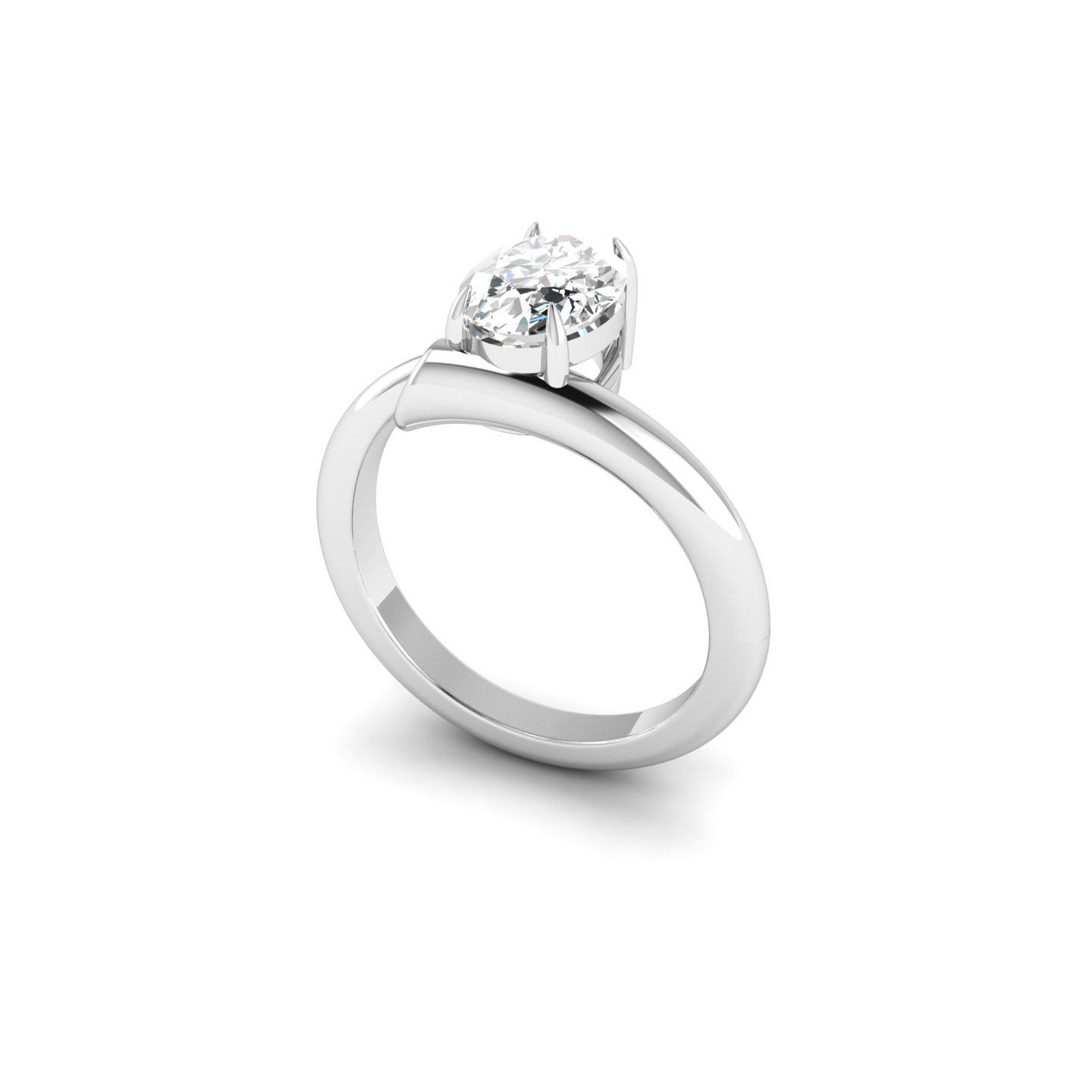 Elegant Oval Orchid Ring