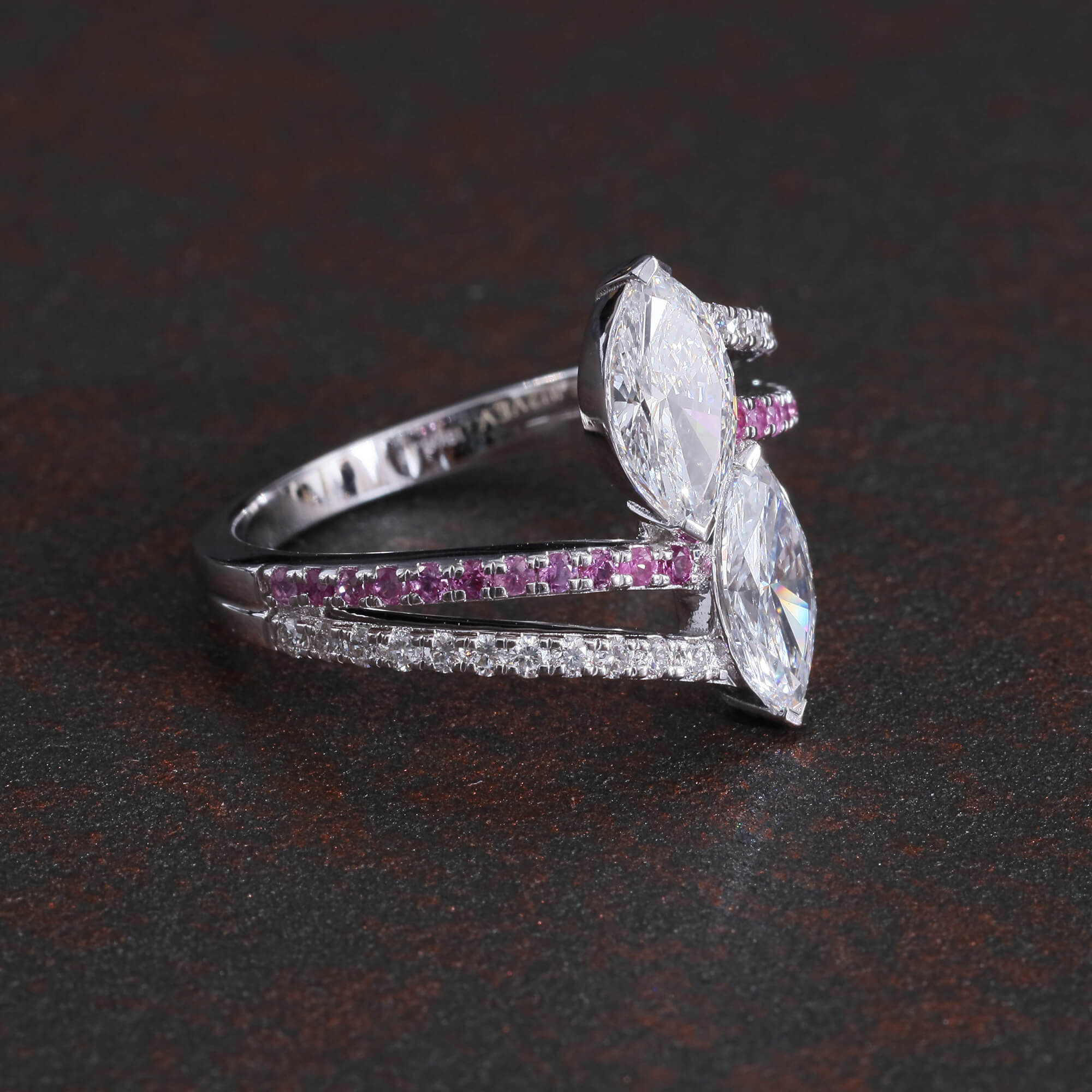 Intertwined Marquise Ring