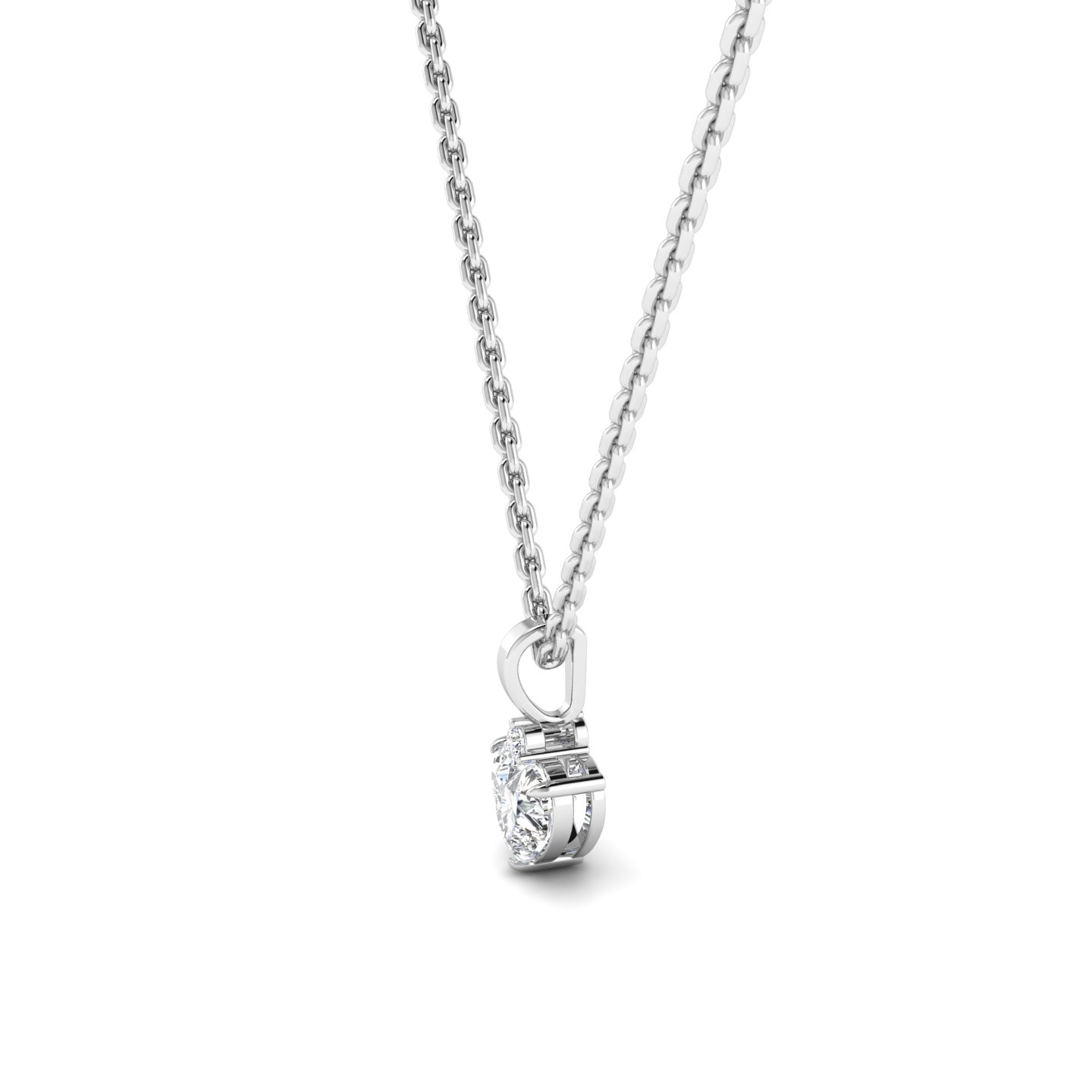 Accented Heart Basket pendant