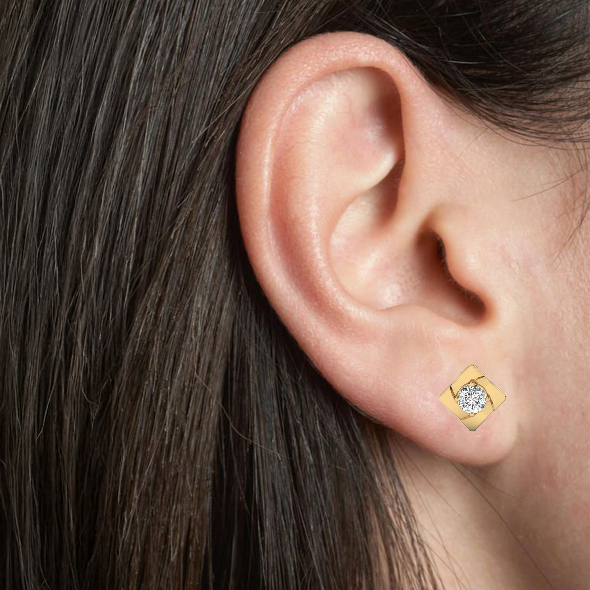 Swirled Shaped Stud Earrings