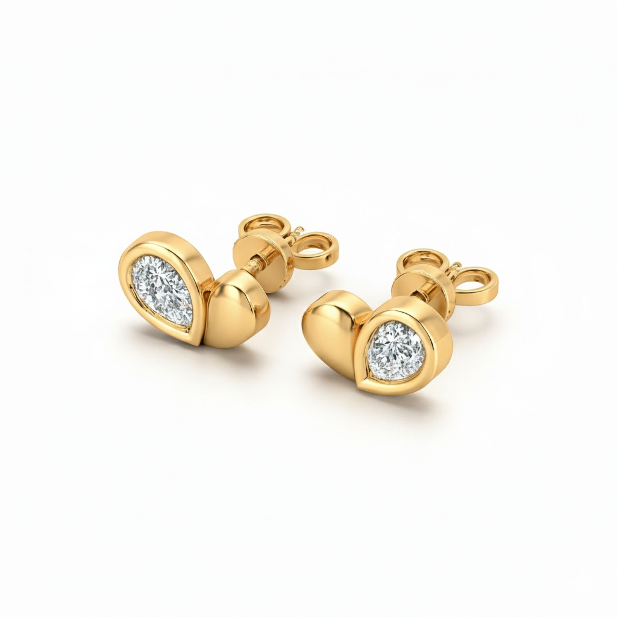 Pear Diamond Studs
