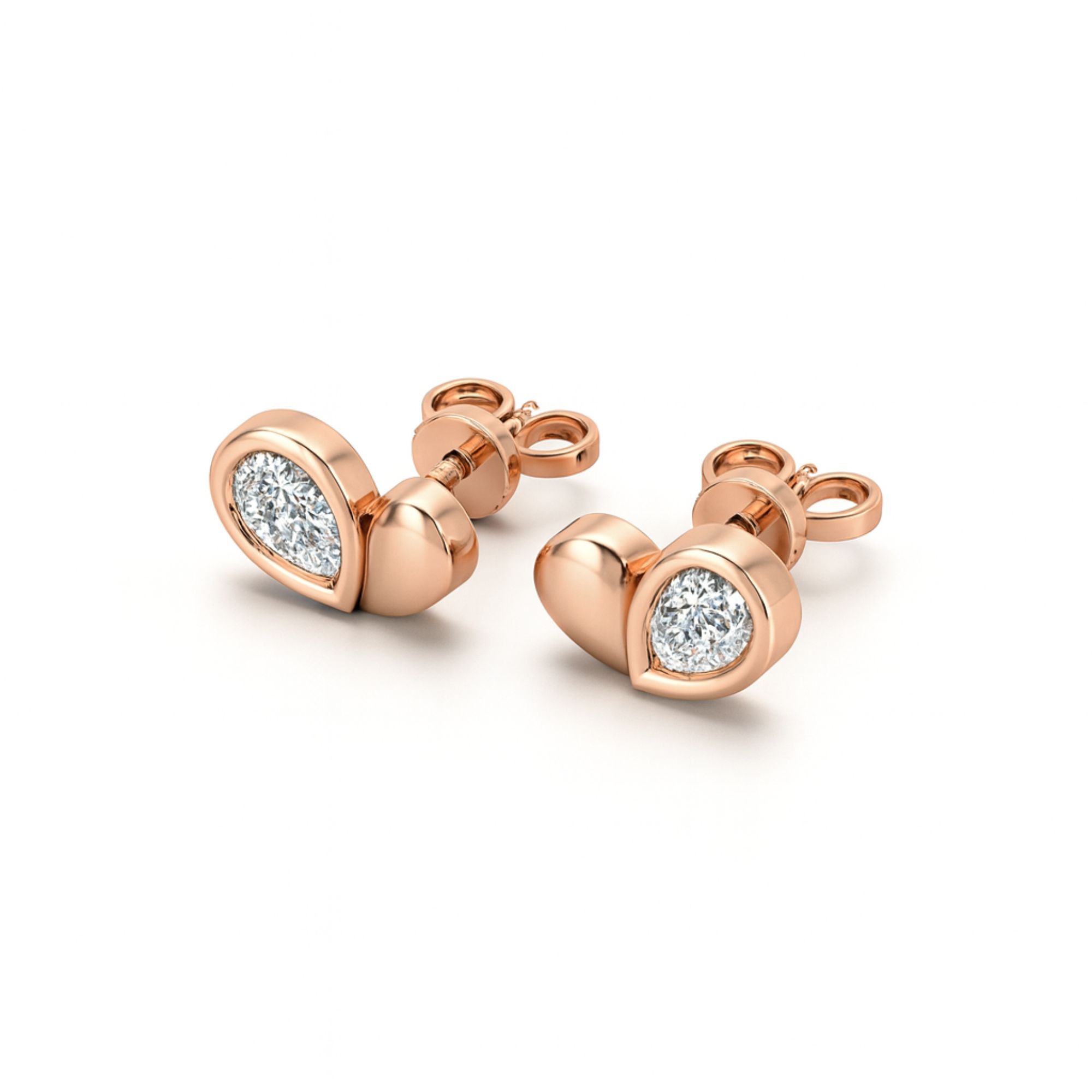 Pear Diamond Studs