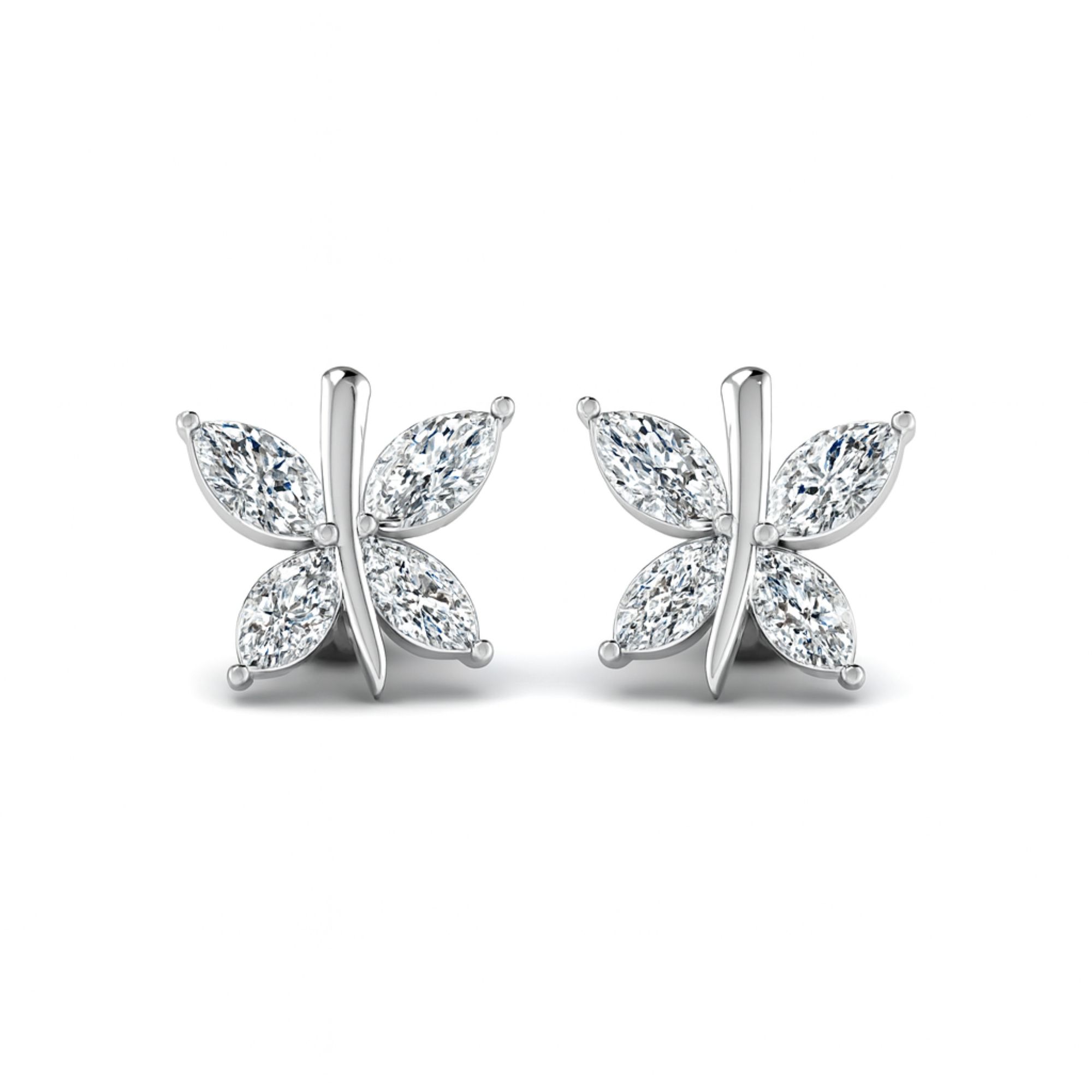 Ethereal Butterfly Diamond Earrings