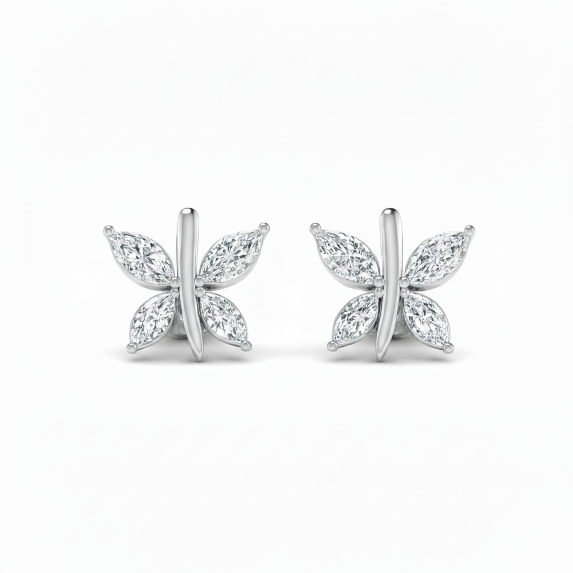 Ethereal Butterfly Diamond Earrings