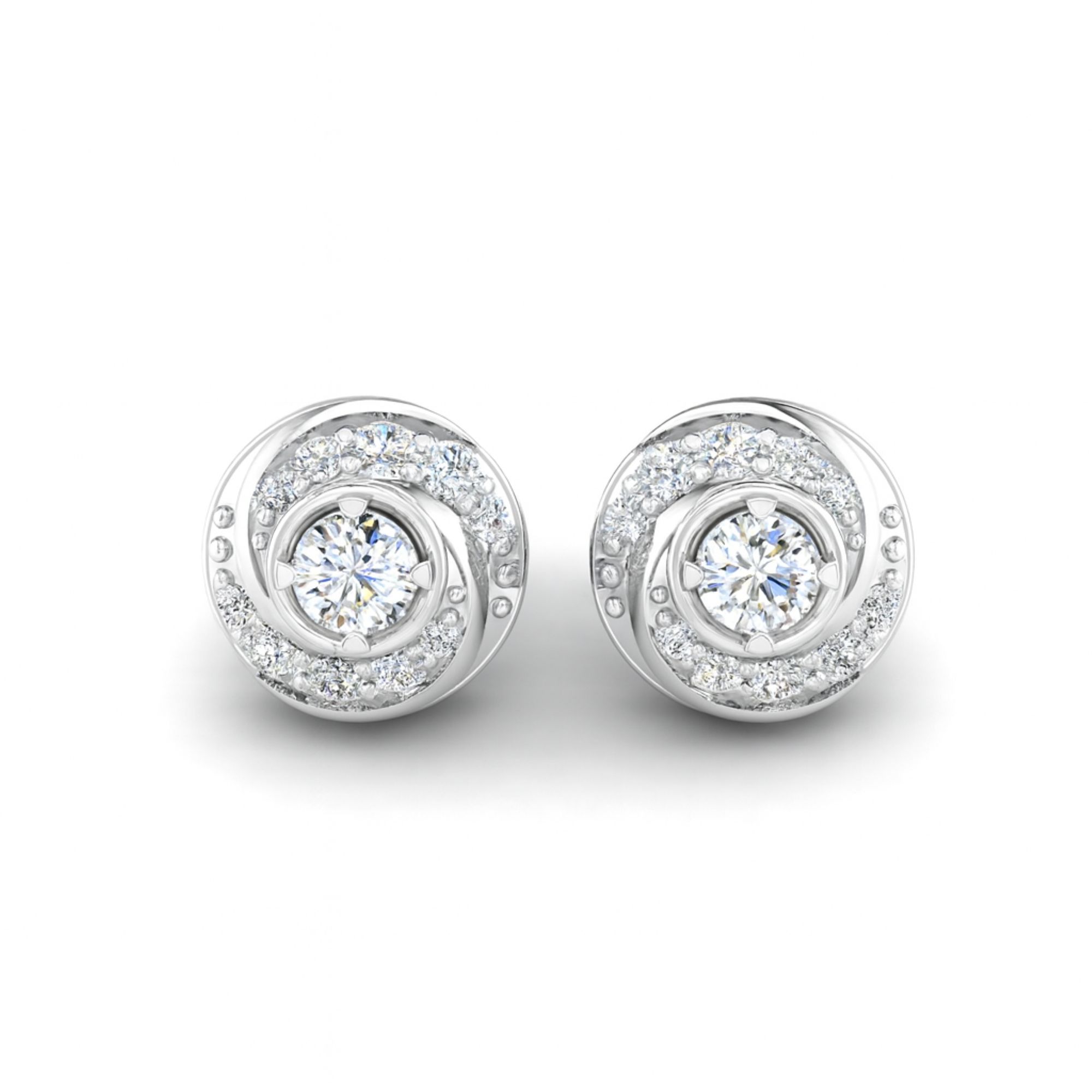 Swirling Stud Earrings
