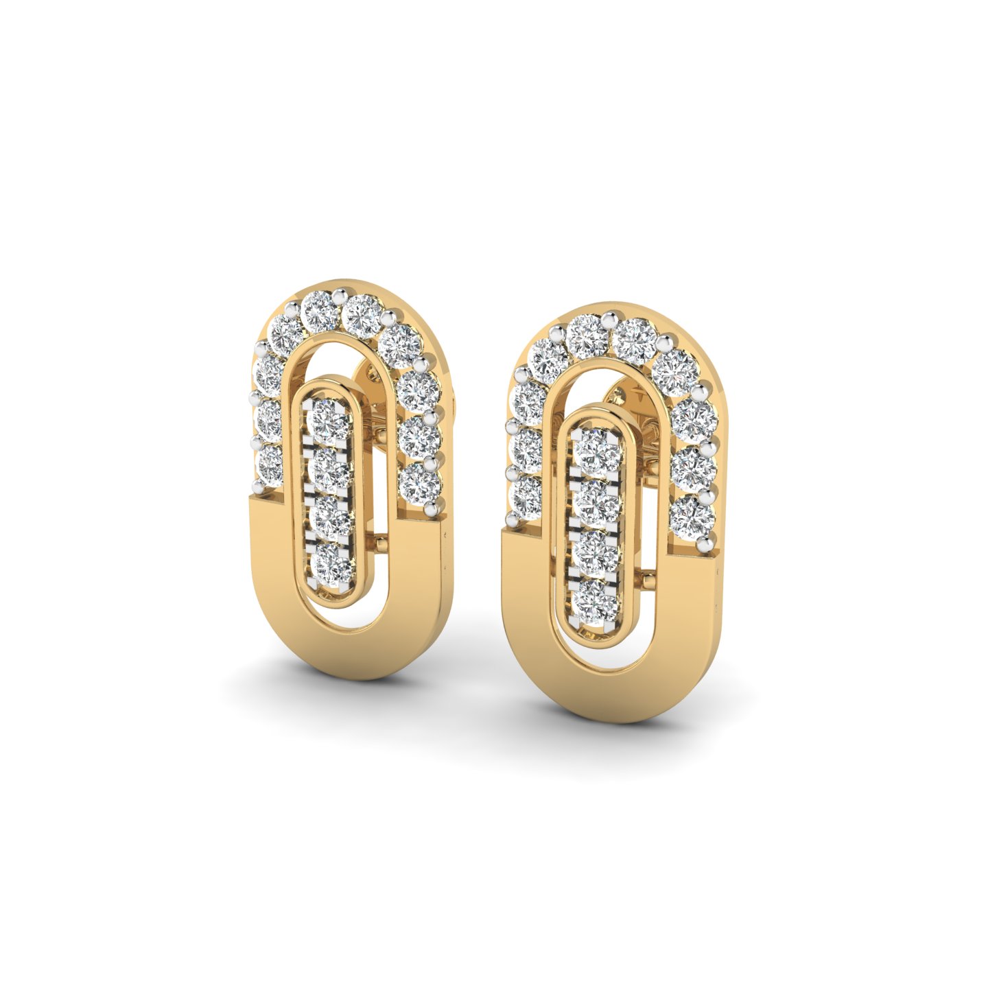 Accented Frame Earrings