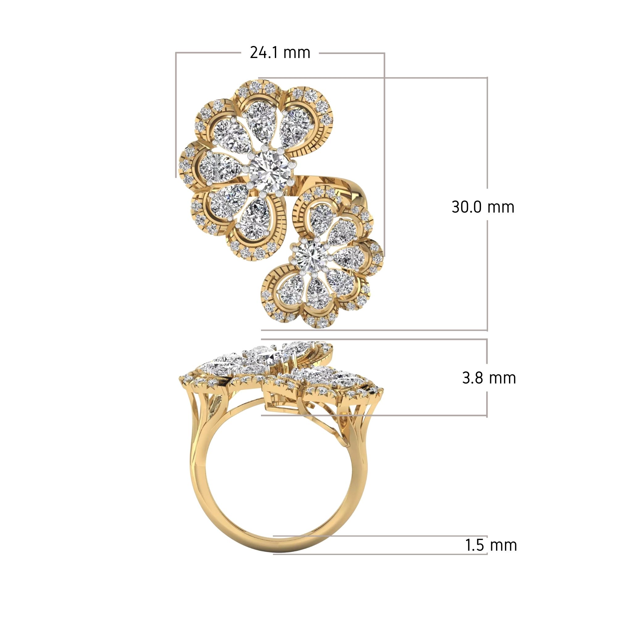 Dual Bloom Ring