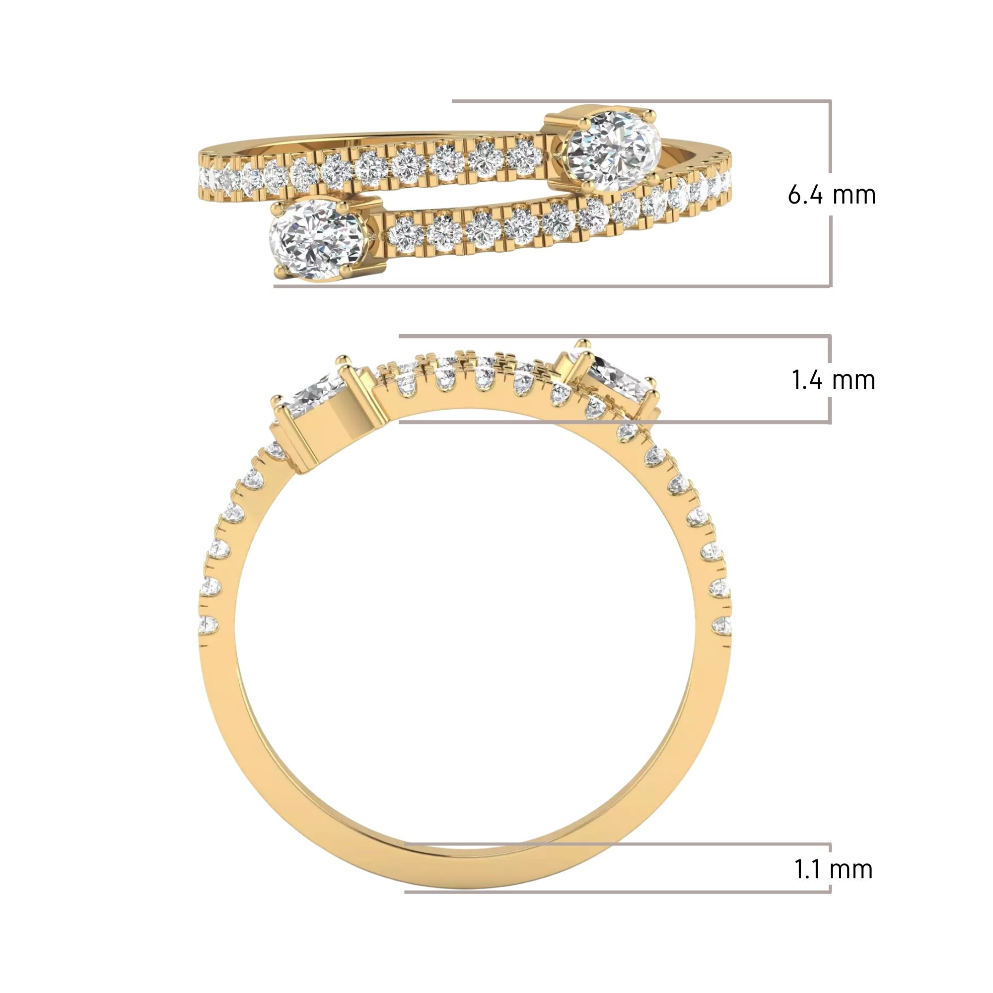 The Radiant Spiral Ring