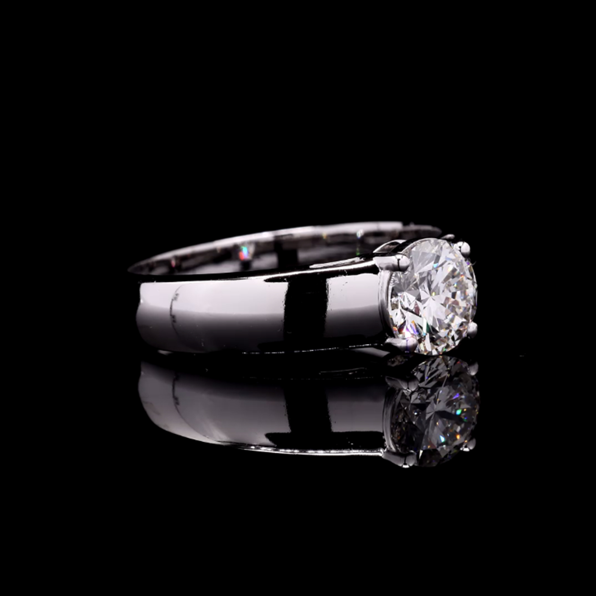 Classic Prong Set Bold Solitaire Ring