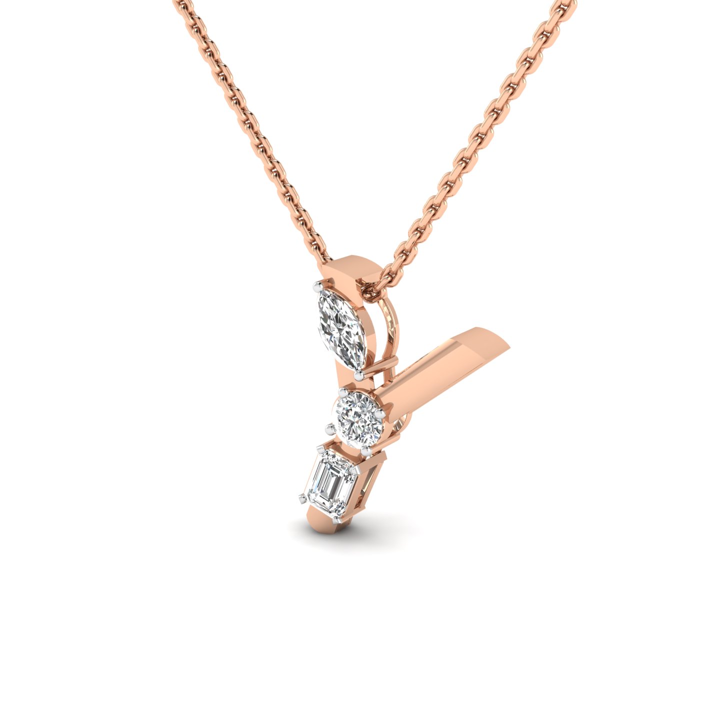 "Y" Alphabet Pendant