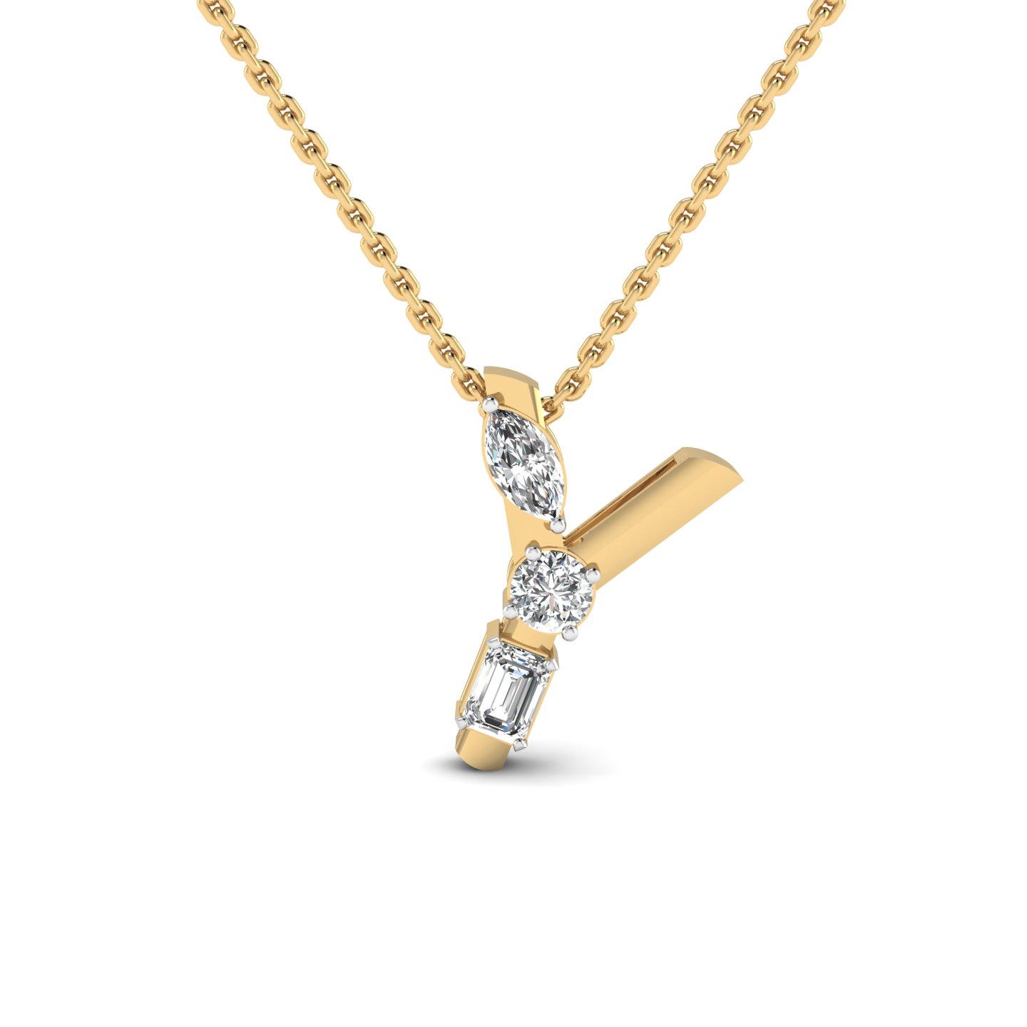 "Y" Alphabet Pendant