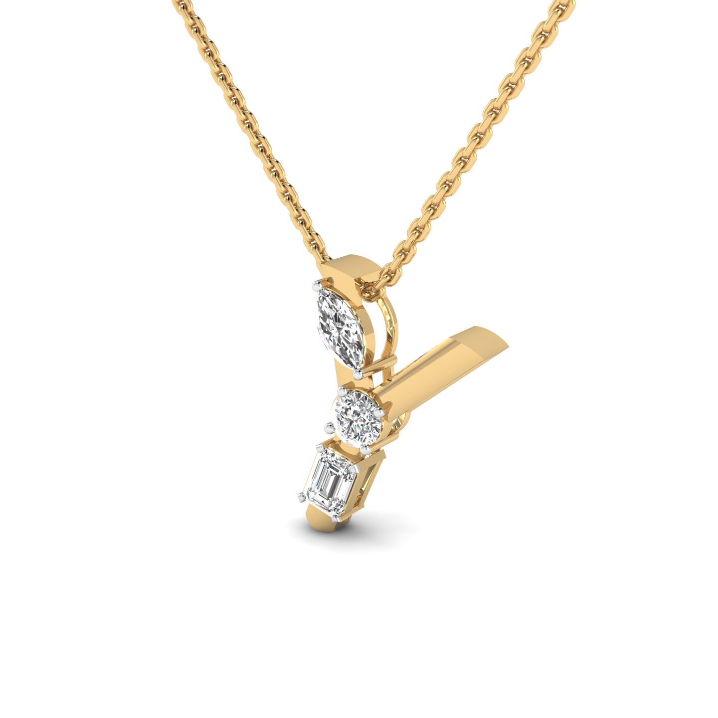 "Y" Alphabet Pendant