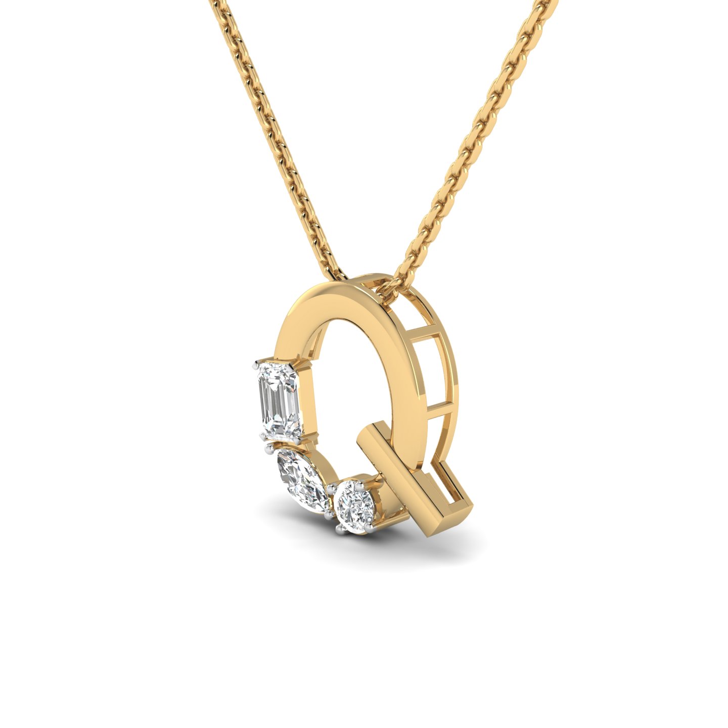 "Q" Alphabet pendant