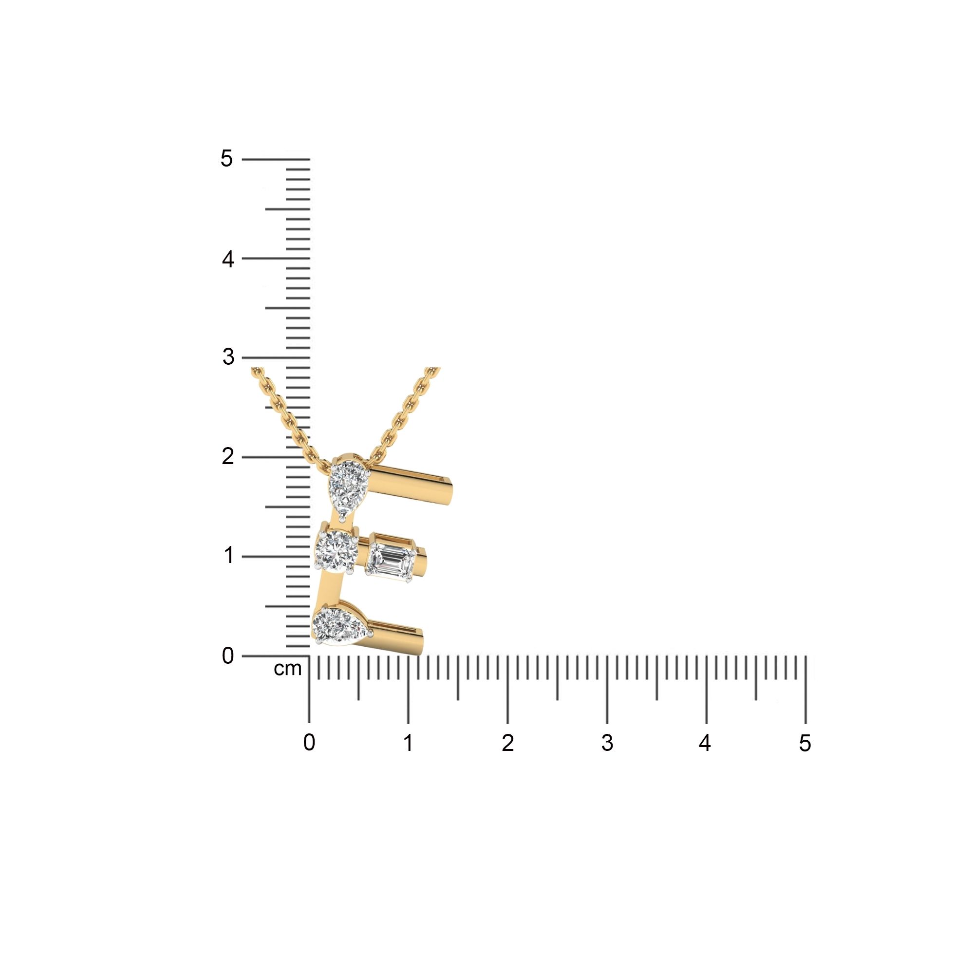 "E" Alphabet  pendant